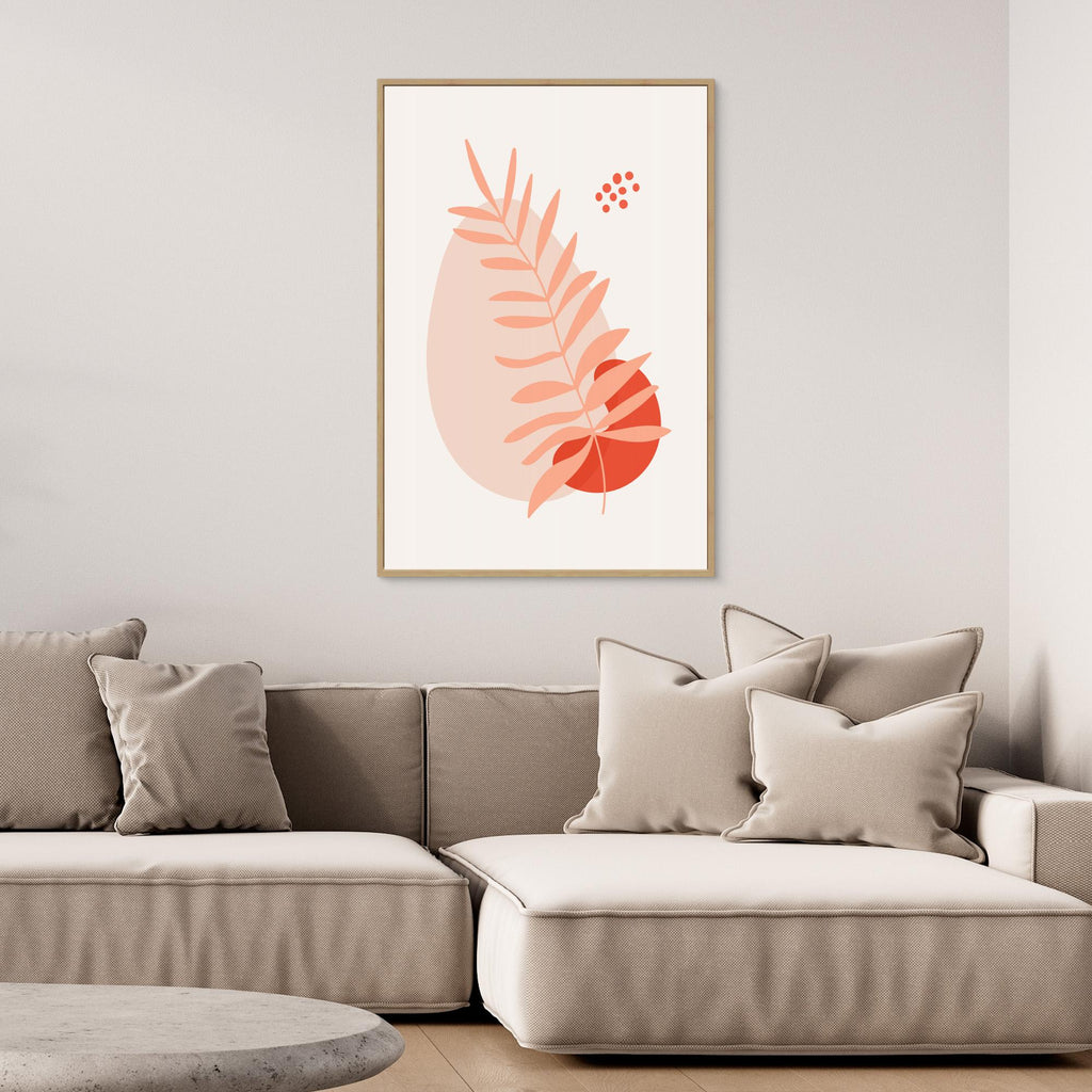 Abstract Botanical Boho Leaves 64 by Dina Dankers Canvas