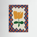 Petal plaid playtime II by Miho Art Studio Fine Art Paper 