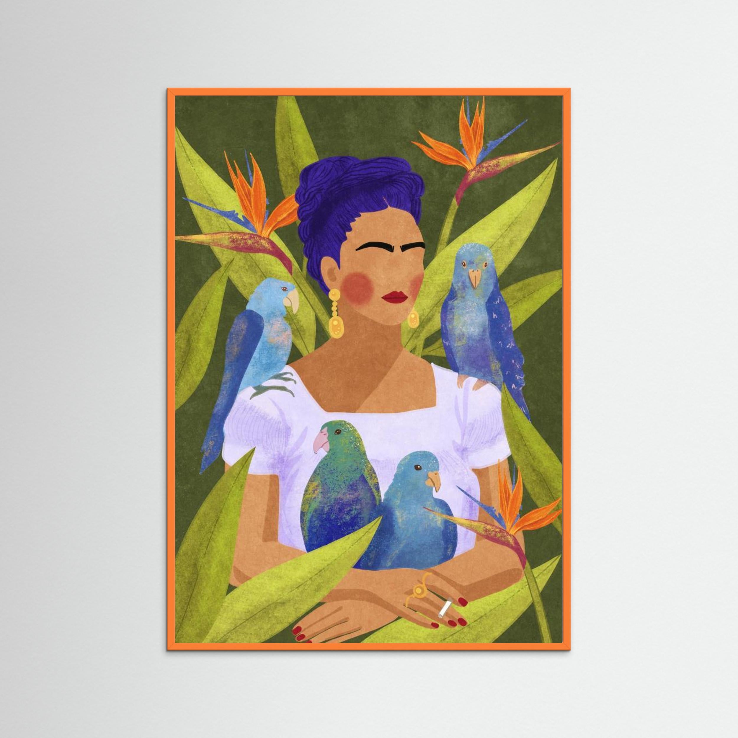 Frida and birds by Raissa Oltmanns
