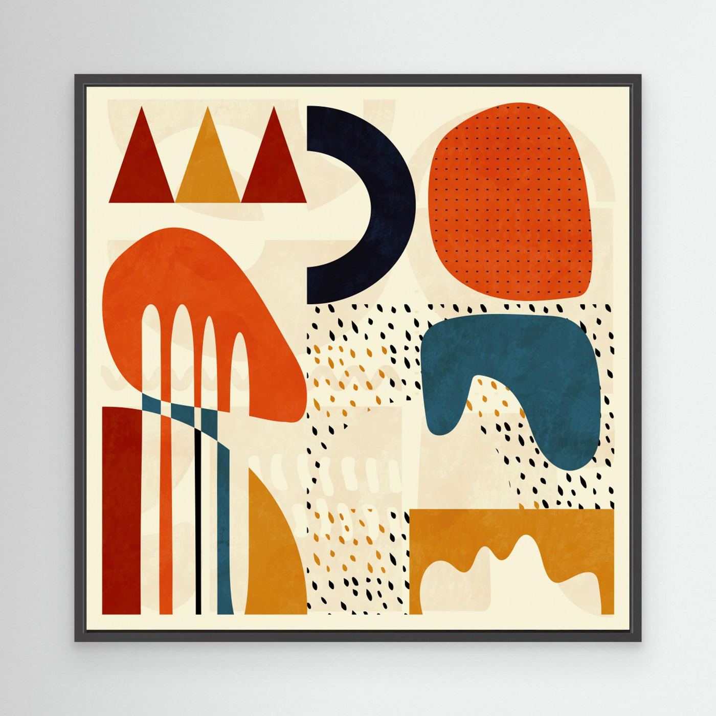 Quadrate Bunt2 by Ana Rut Bre Fine Art paper 
