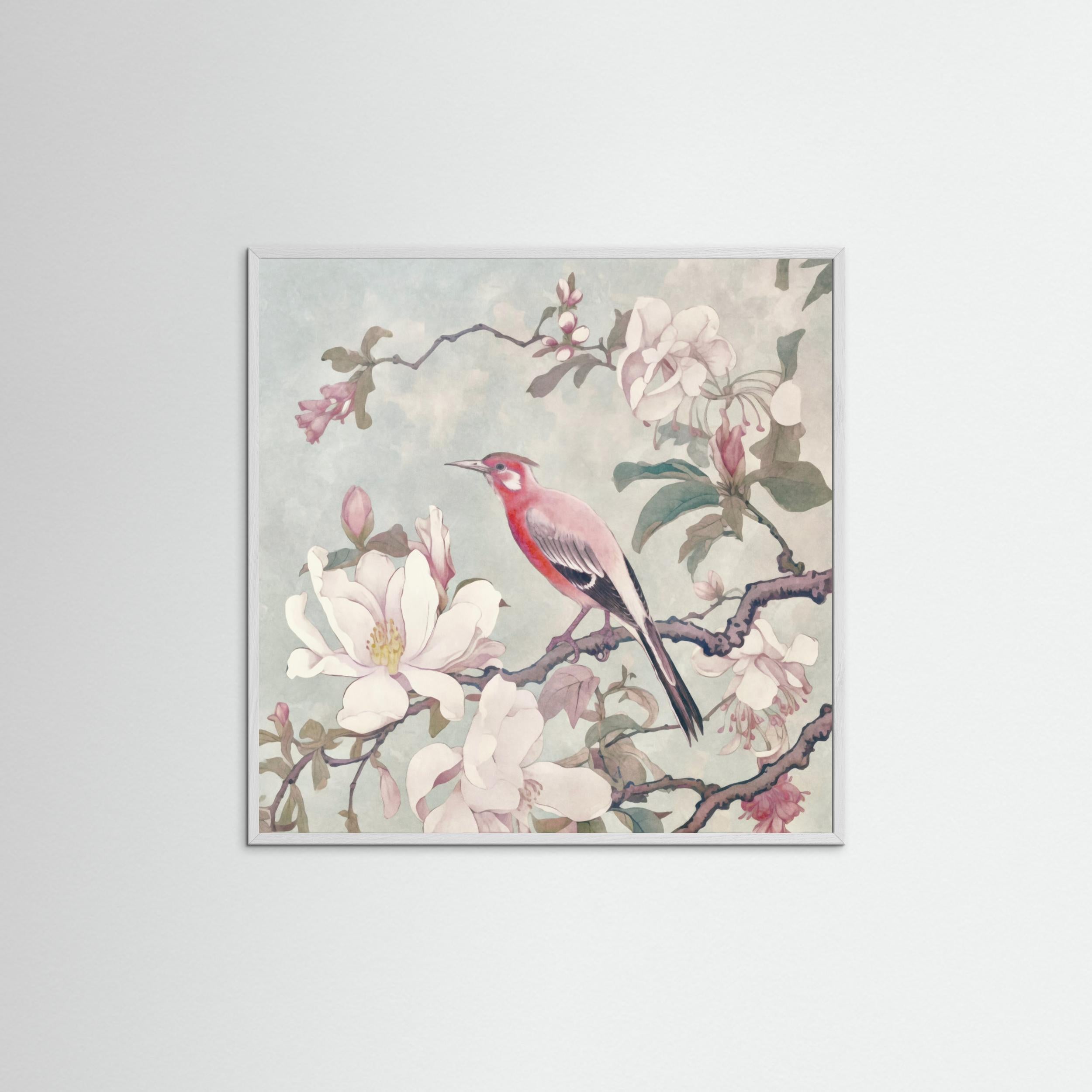 Chinoiserie Bird Spring Vibes 004 by Andrea Haase Fine Art Paper