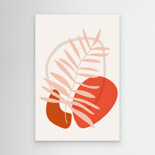 Abstract Botanical Boho Leaves 65 by Dina Dankers Canvas