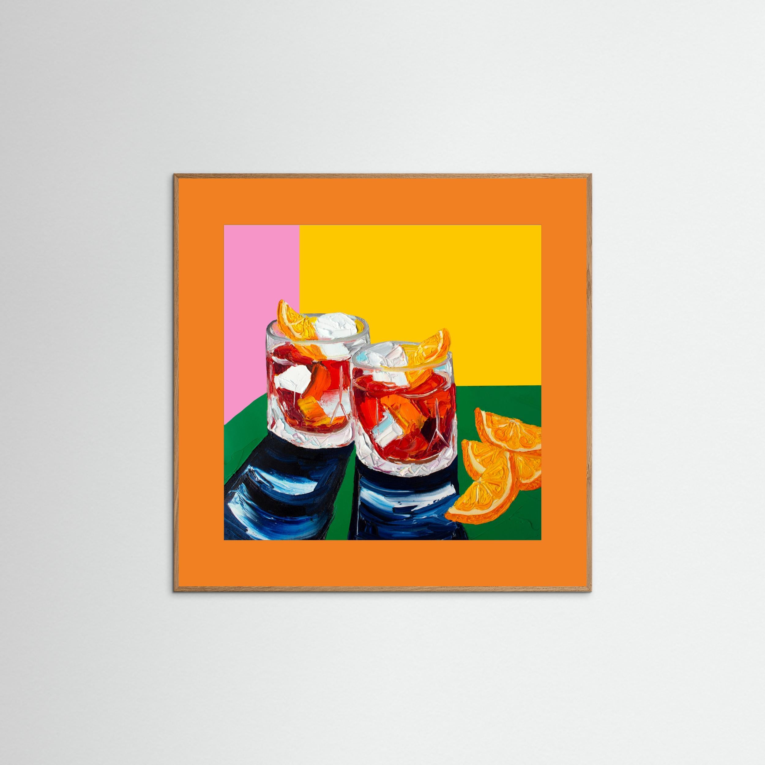 Negronis No1 by Alice Straker Fine Art Paper 