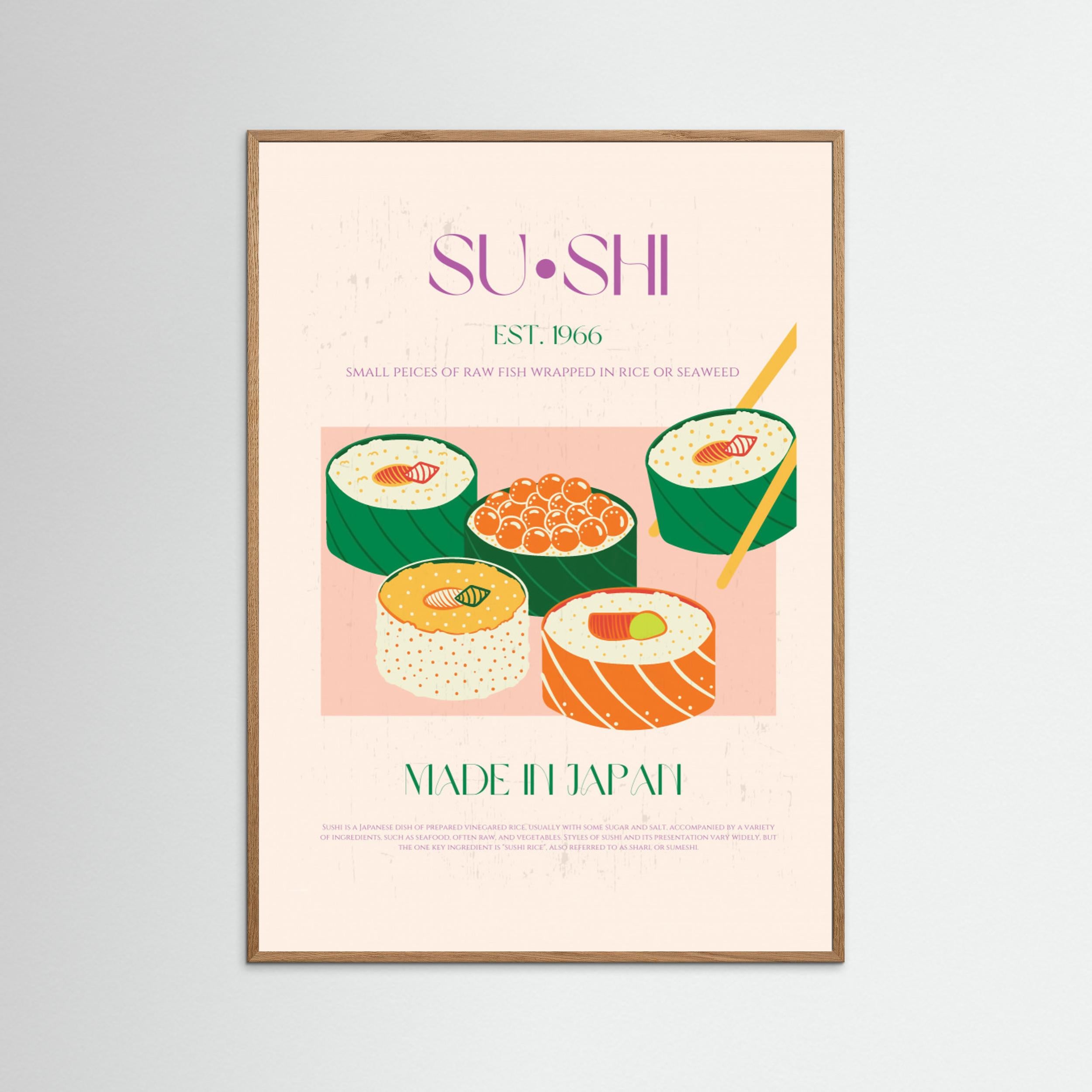 Sushi by Nazma Khokhar Fine Art Paper 