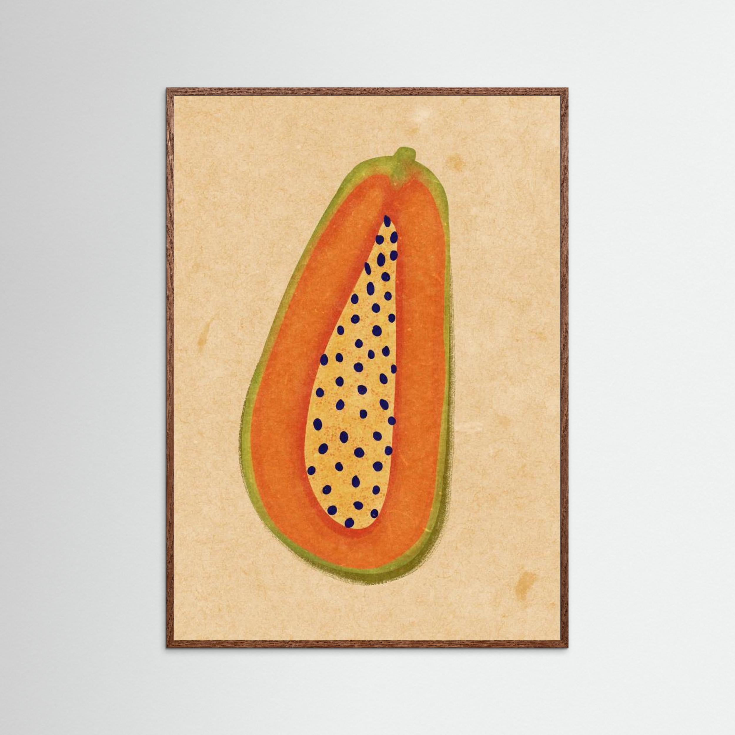 Simple papaya by Raissa Oltmanns Fine Art Paper 