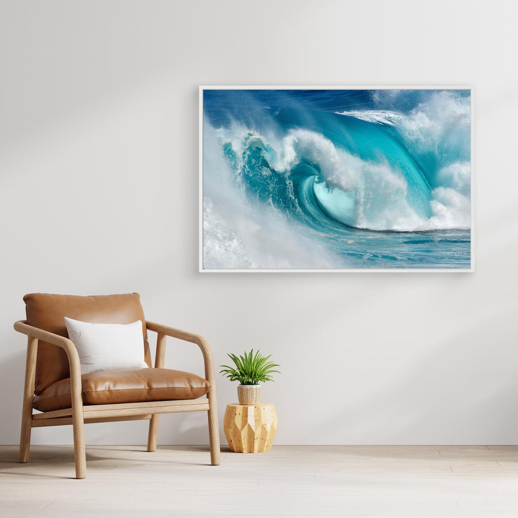 When the ocean turns into blue fire by Daniel Montero