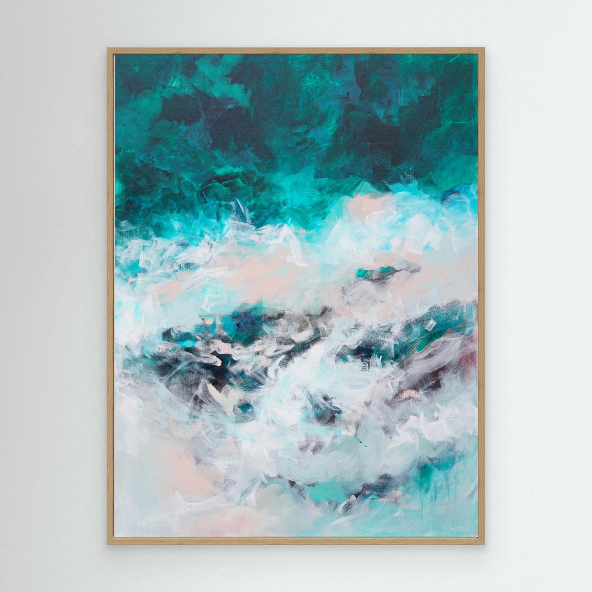 The Sound of the Sea by Françoise Wattré Canvas