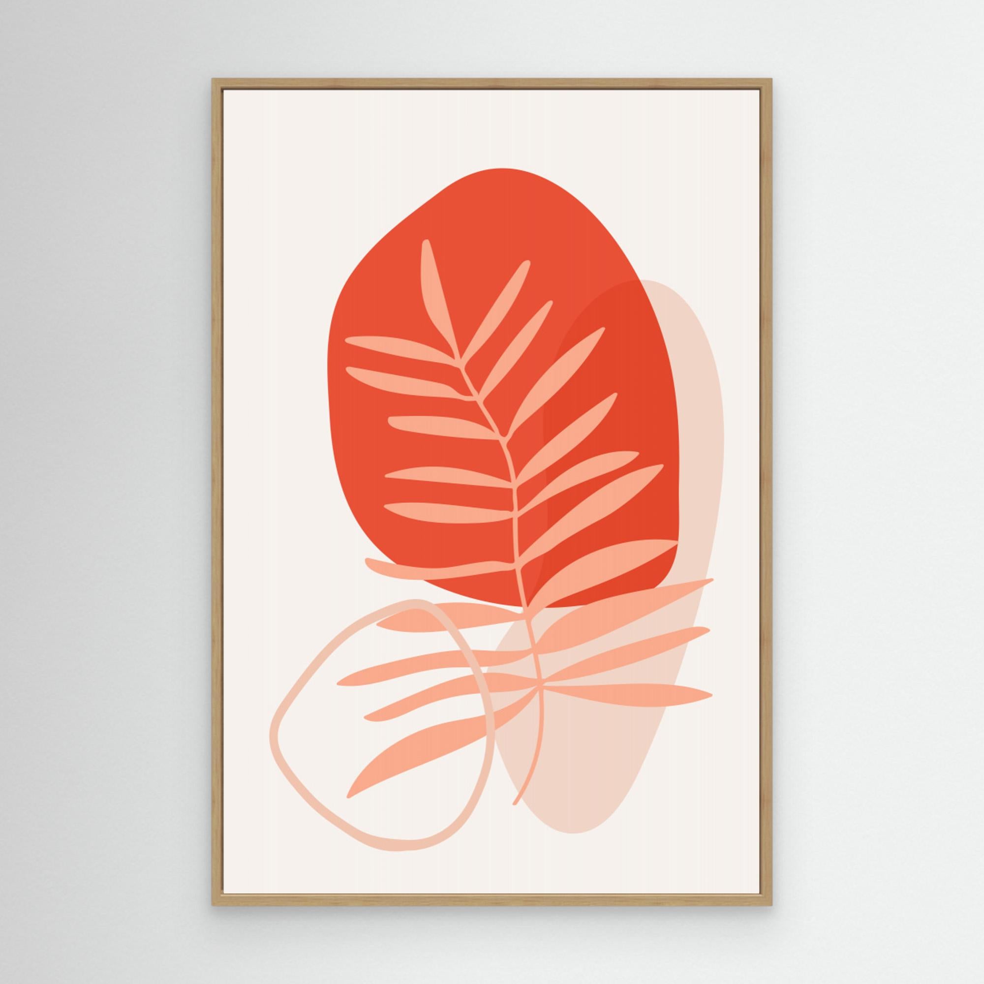 Abstract Botanical Boho Leaves 63 by Dina Dankers Canvas