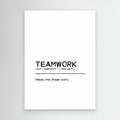 Quote Teamwork by Orara Studio Canvas