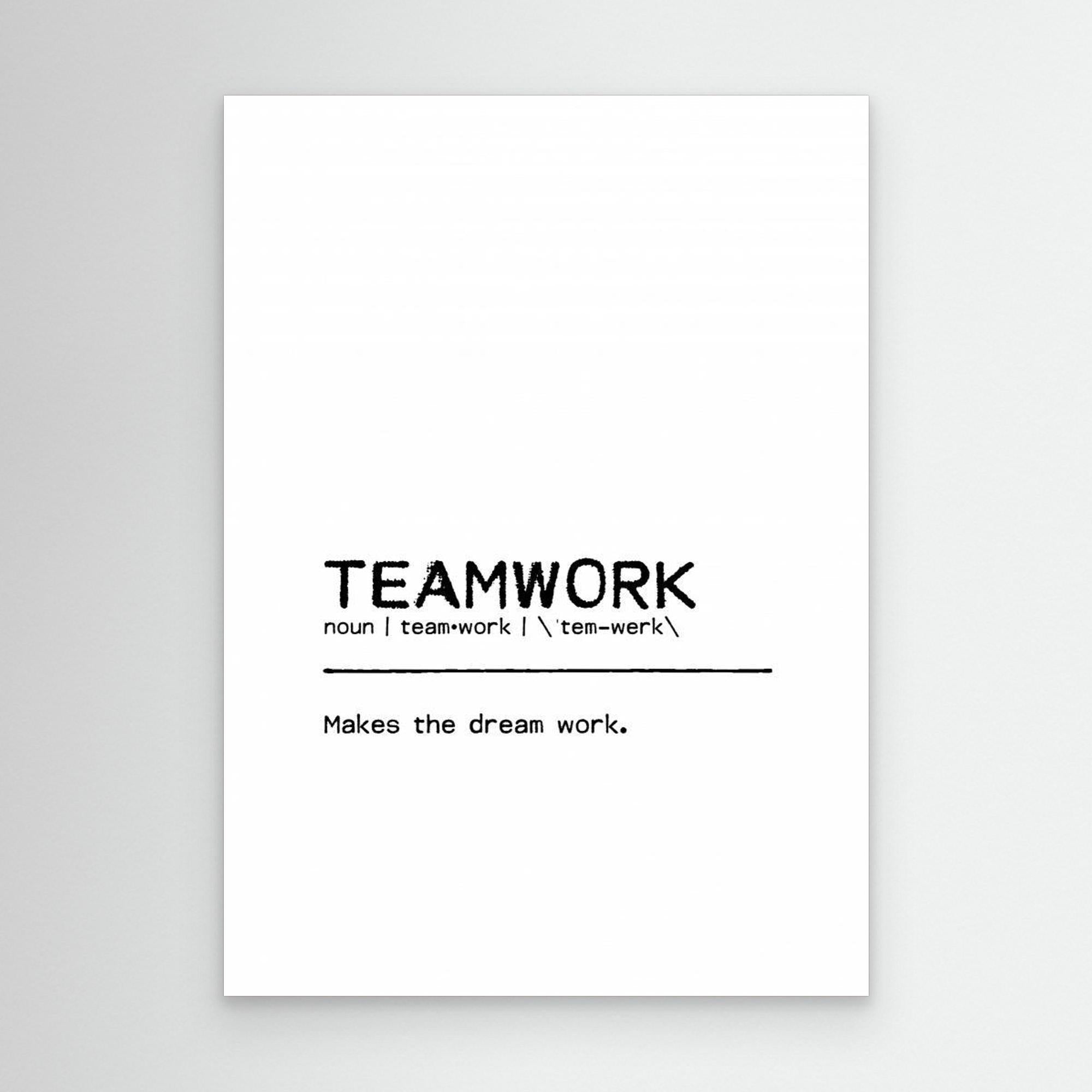 Quote Teamwork by Orara Studio Canvas