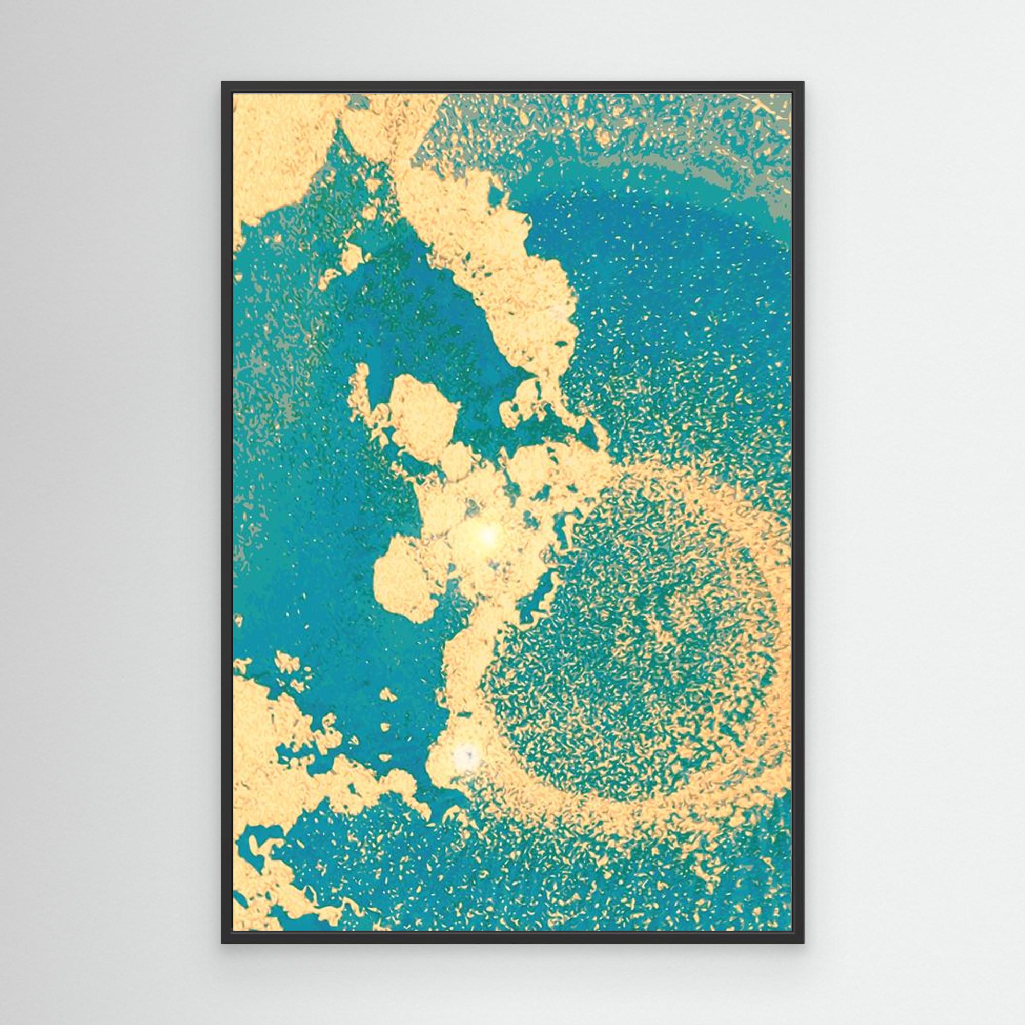 Rich Ocean No.3 by The Frame Gain Canvas