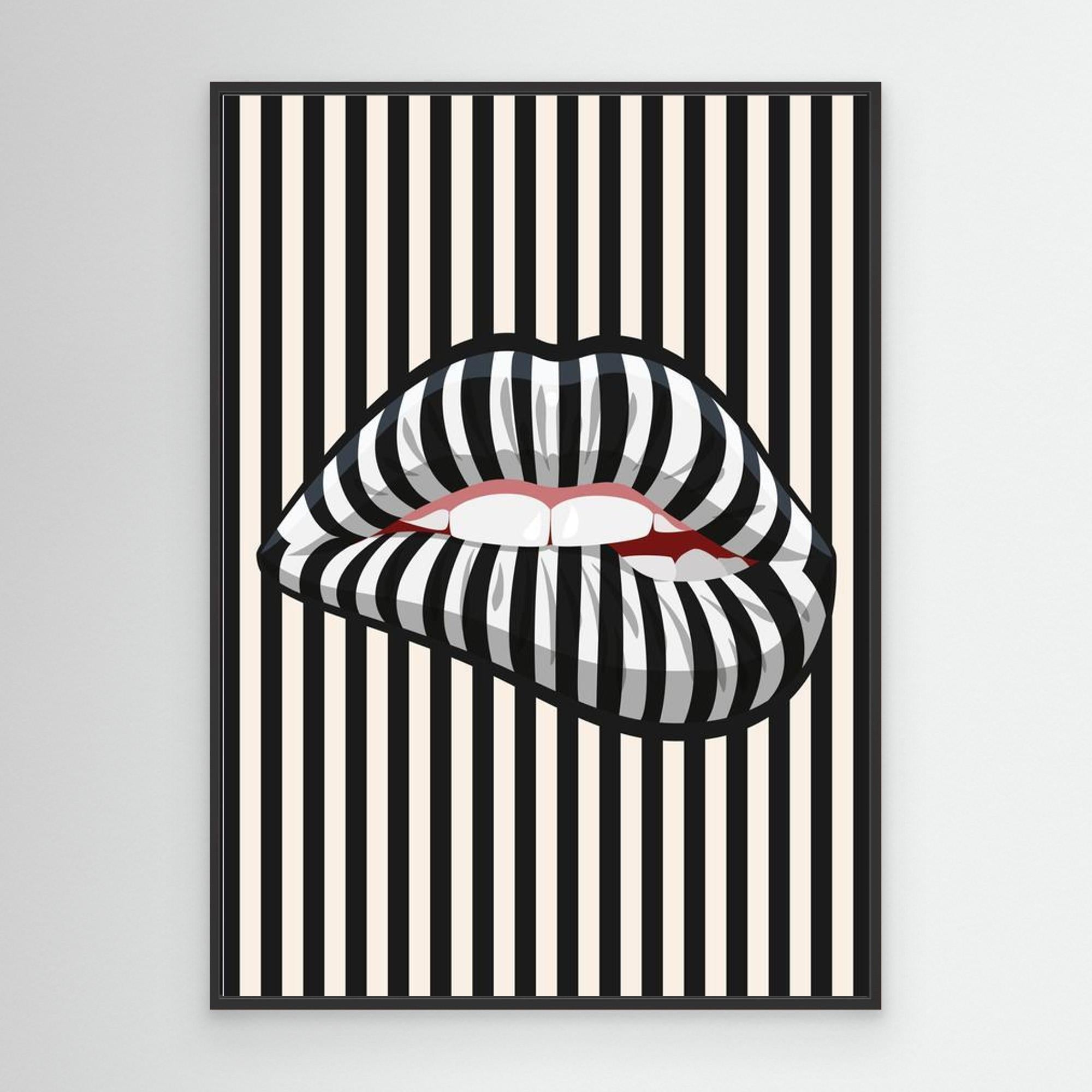 Licorice lips by The Frame Gain Canvas