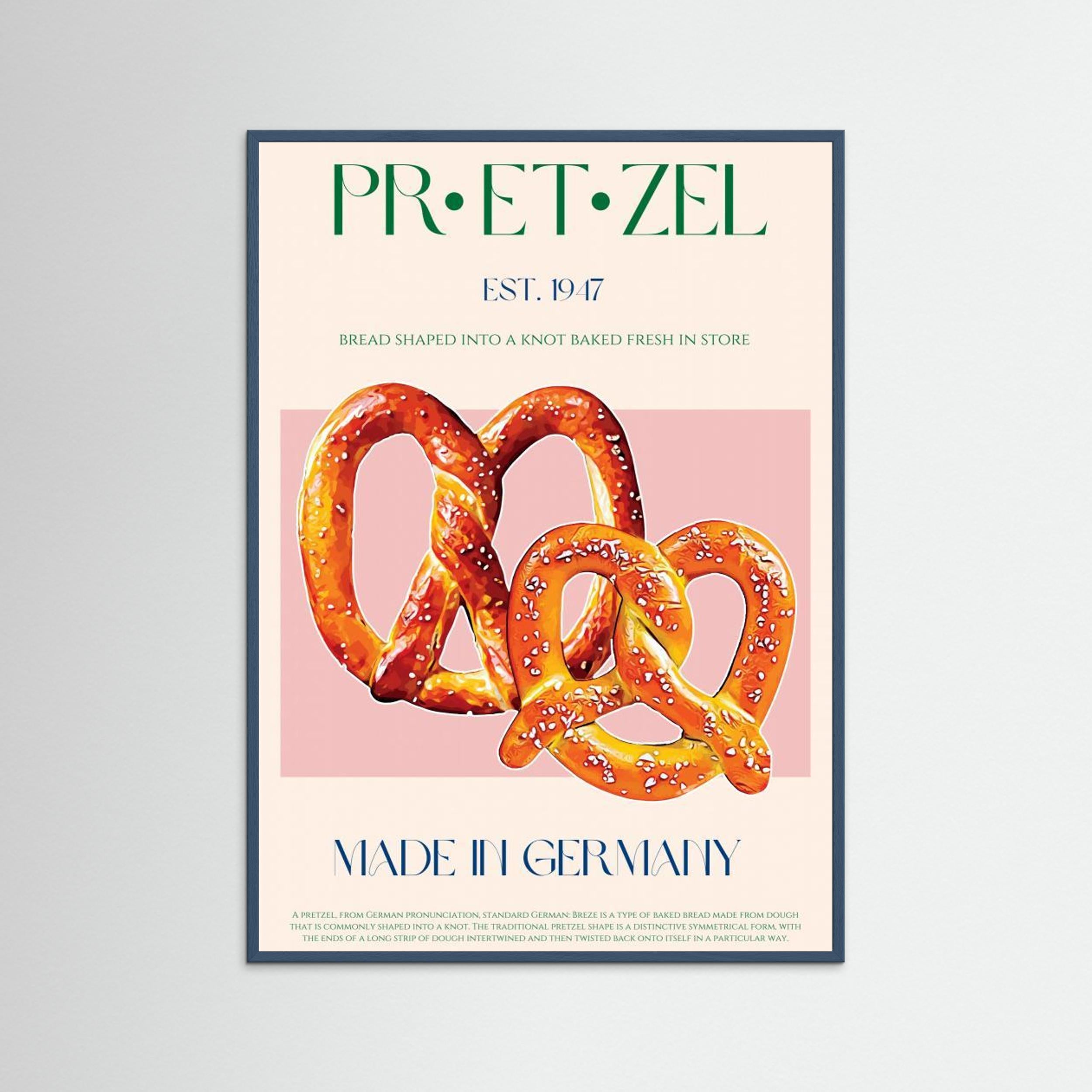 Pretzel Print by Nazma Khokhar Fine Art Paper