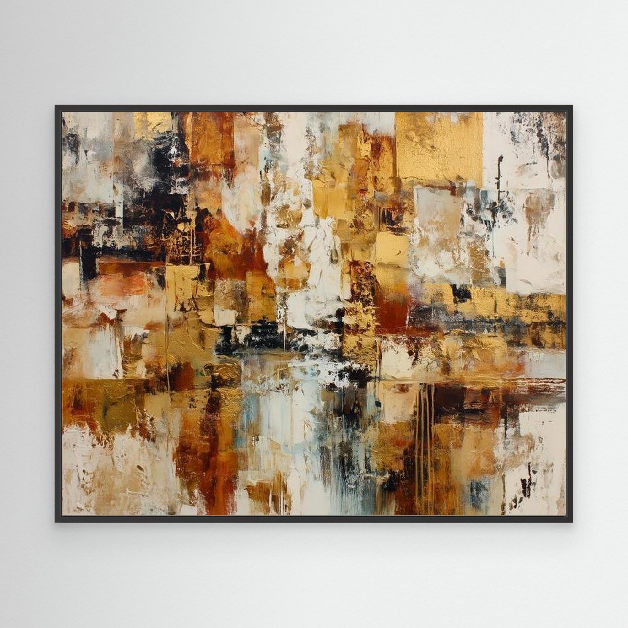 Gold lock No.2 By Natty Jaxxx The Frame Gain Canvas