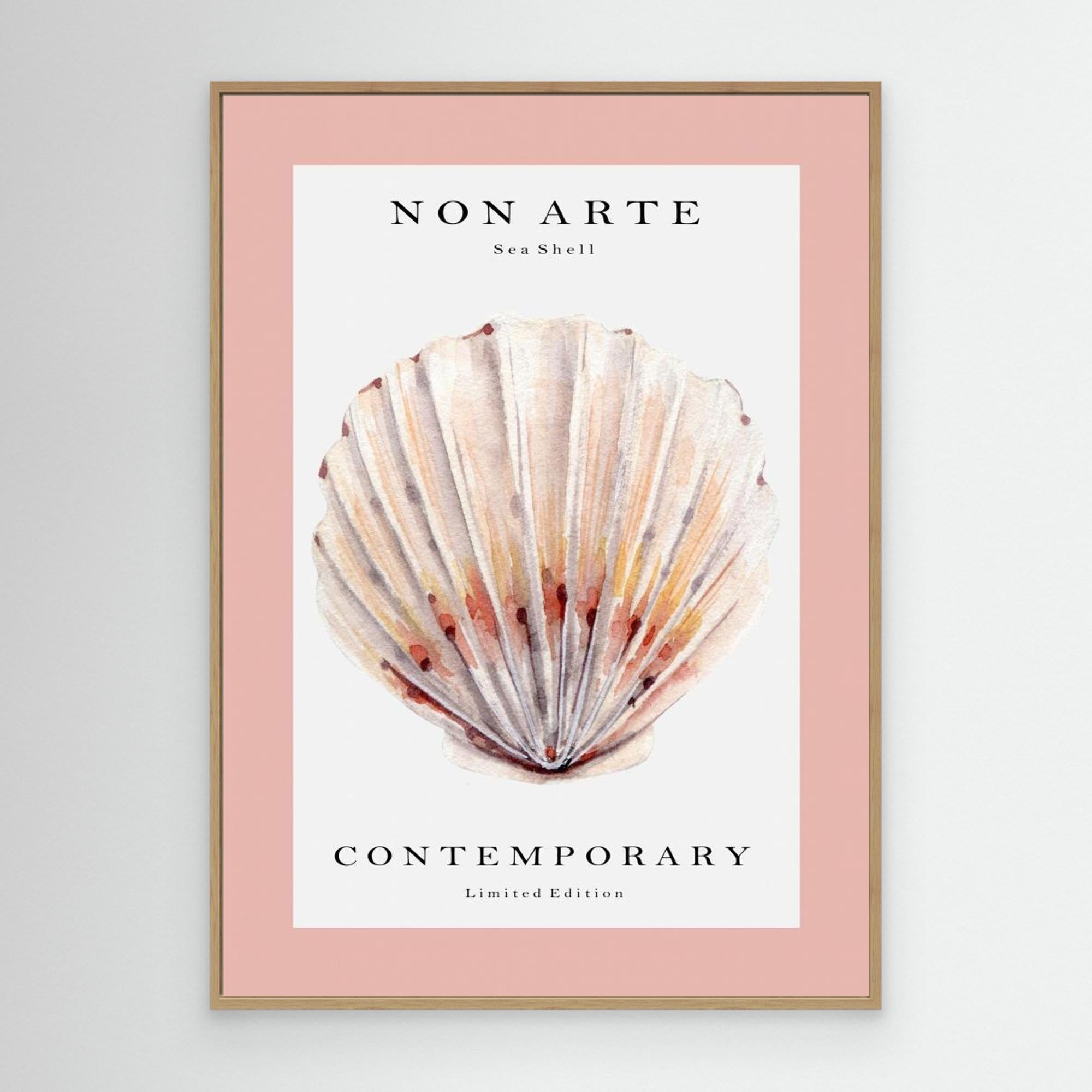 Non Arte Sea Shell no.2 by Rikke Løndager Boisen Canvas Canvas