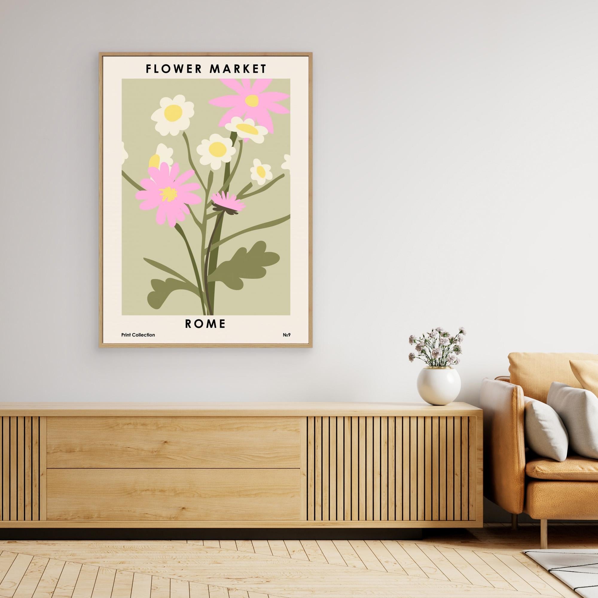 Flower Market Rome by Nktn Canvas