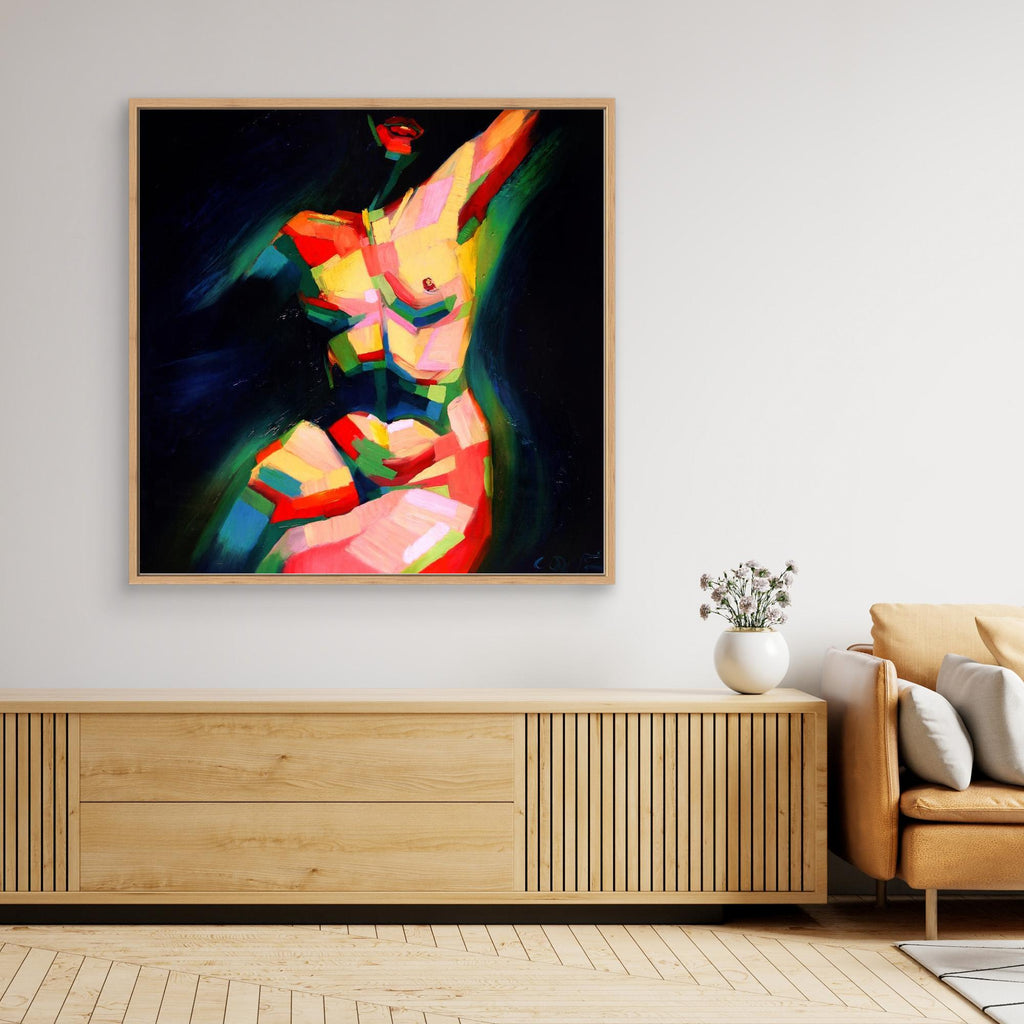 Cubist Sitting Nude (2014) by Corné Akkers