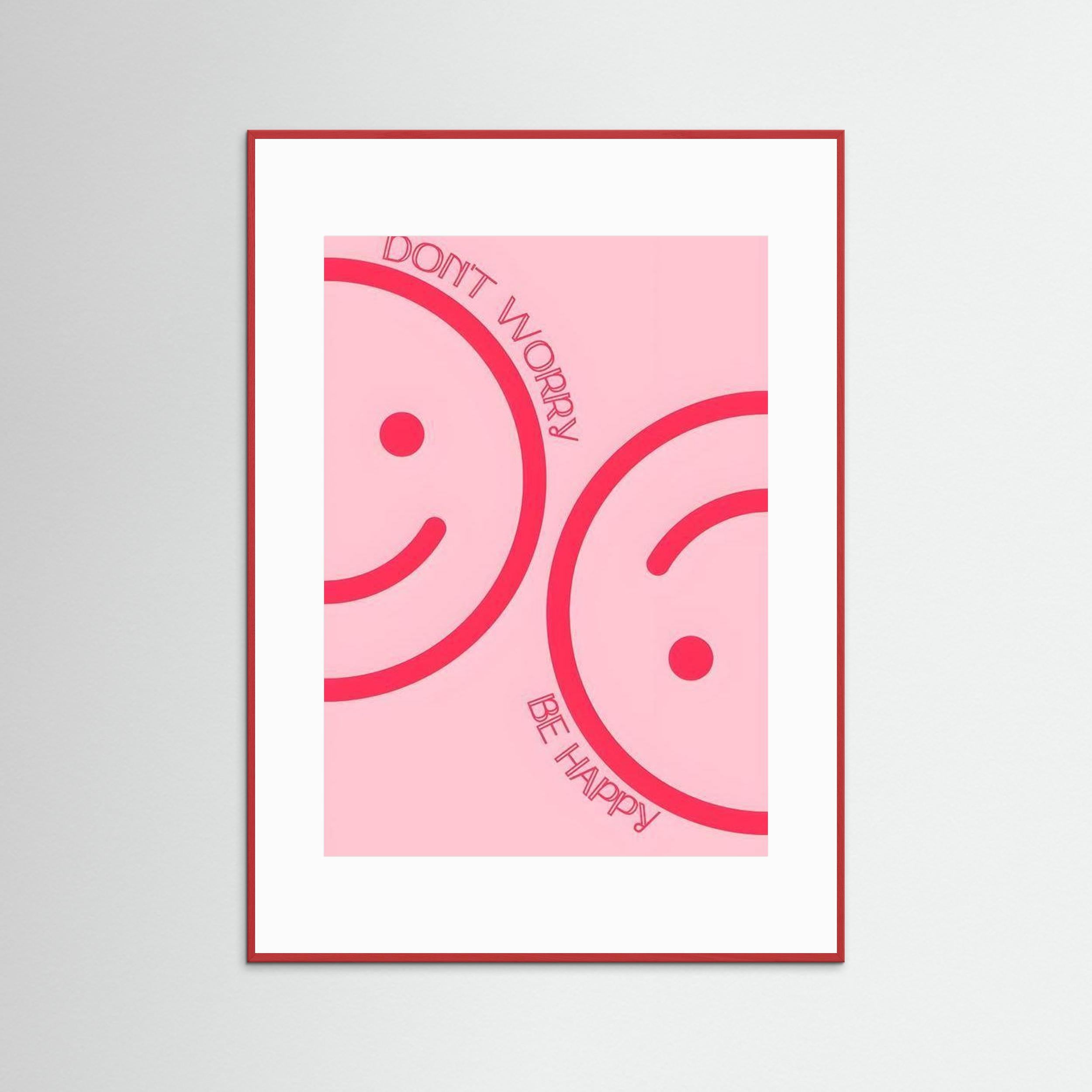 Don't worry, be happy by Natty Jaxx The Frame Gain Fine Art Paper 