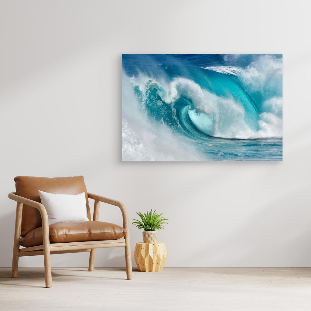 When the ocean turns into blue fire by Daniel Montero