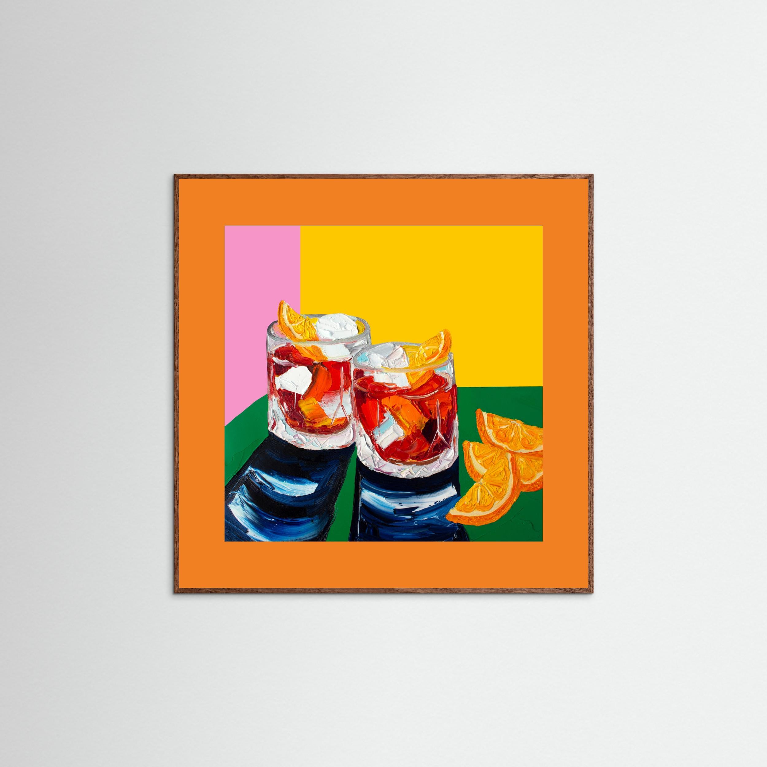 Negronis No1 by Alice Straker Fine Art Paper 