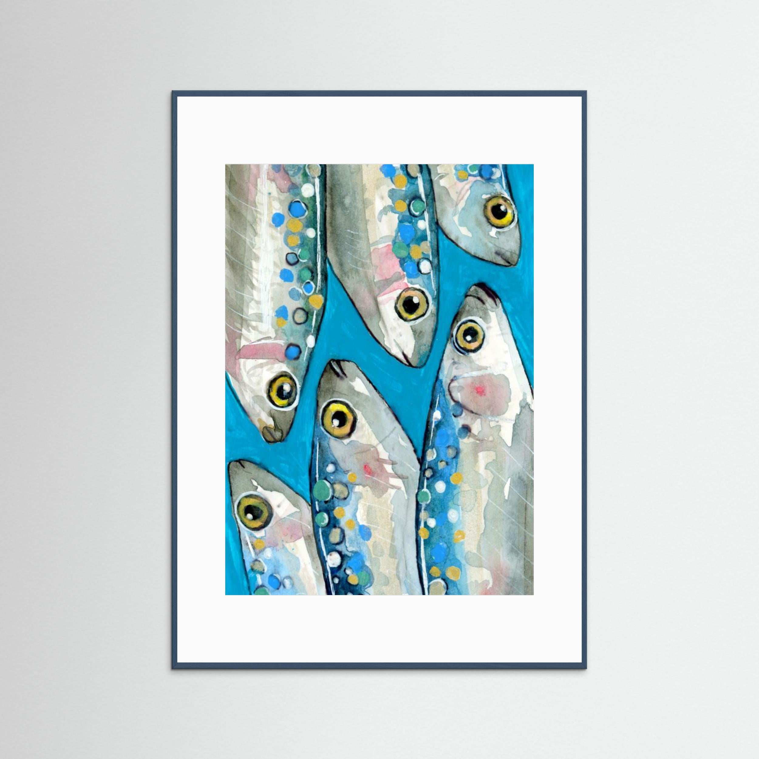 Fishes by Petra Lizde Fine Art Paper 