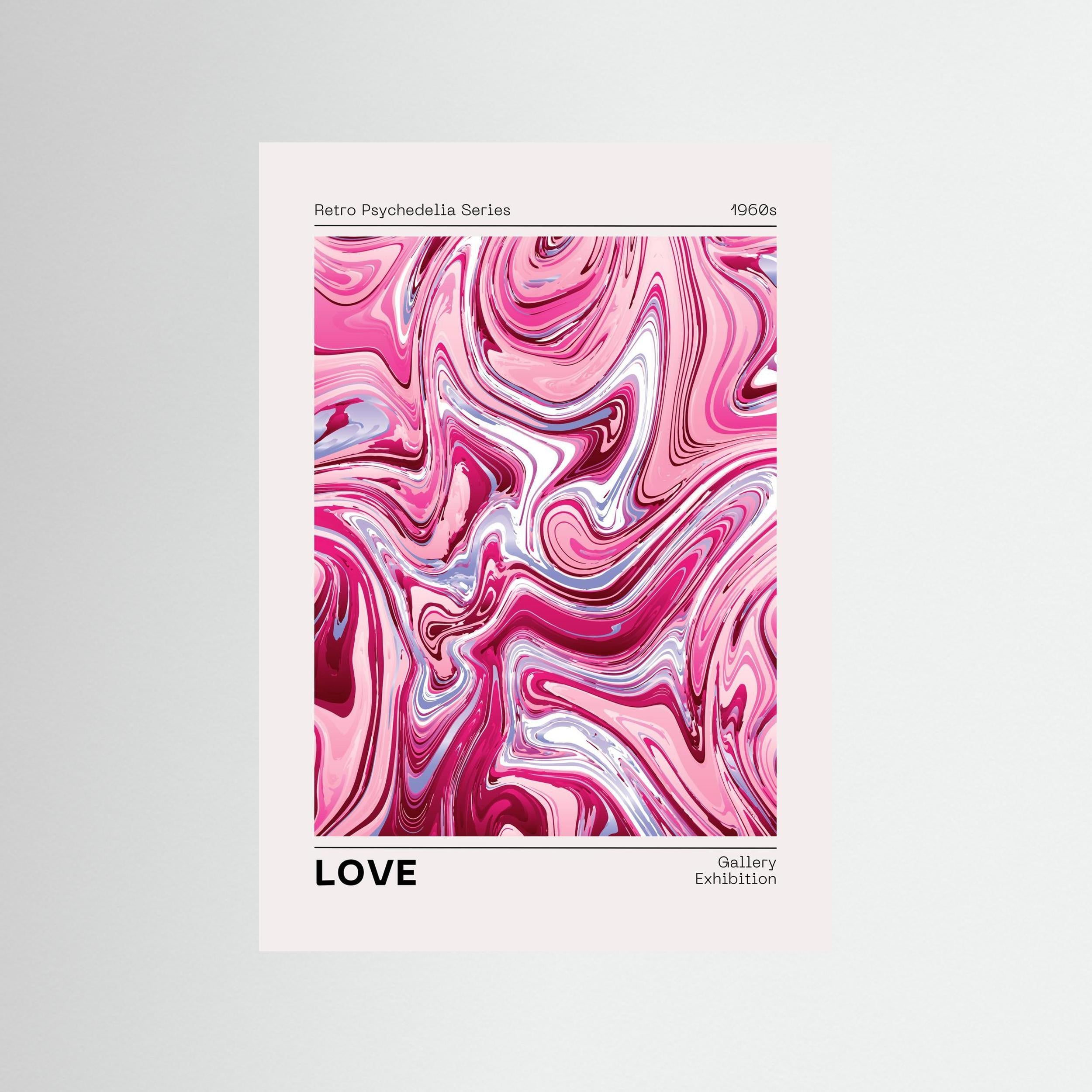 Retro Psychedella Series 1960s LOVE 