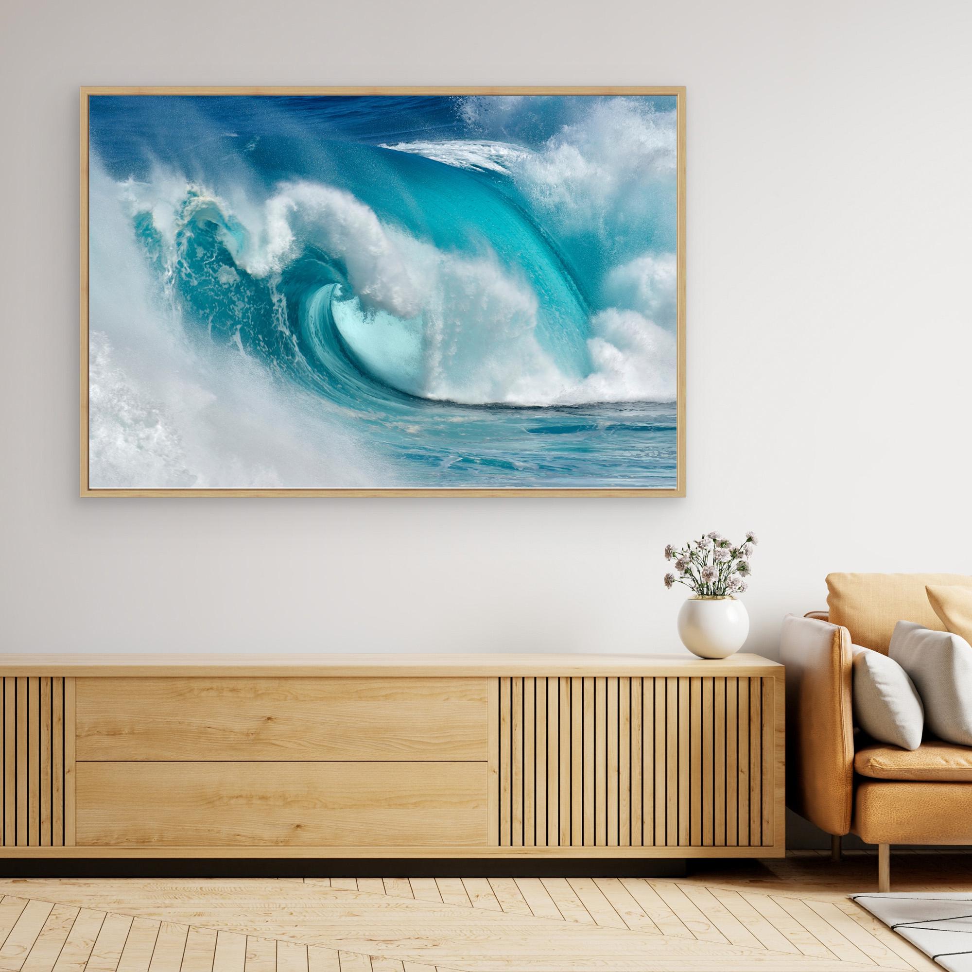 When the ocean turns into blue fire by Daniel Montero