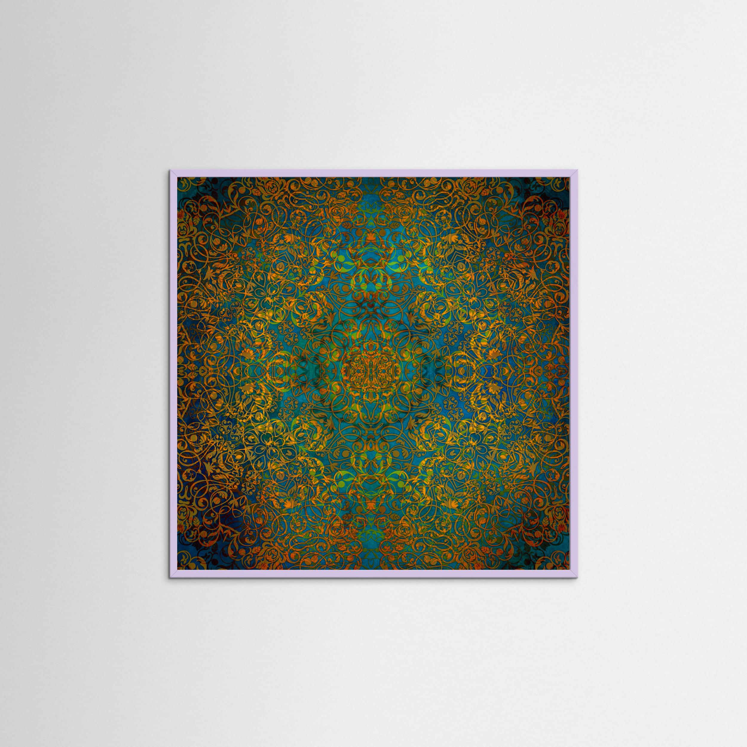 Magic Mandala Abstraction Art (2) by Justyna Jaszke Fine Art Paper