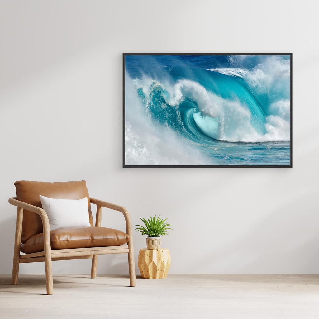 When the ocean turns into blue fire by Daniel Montero