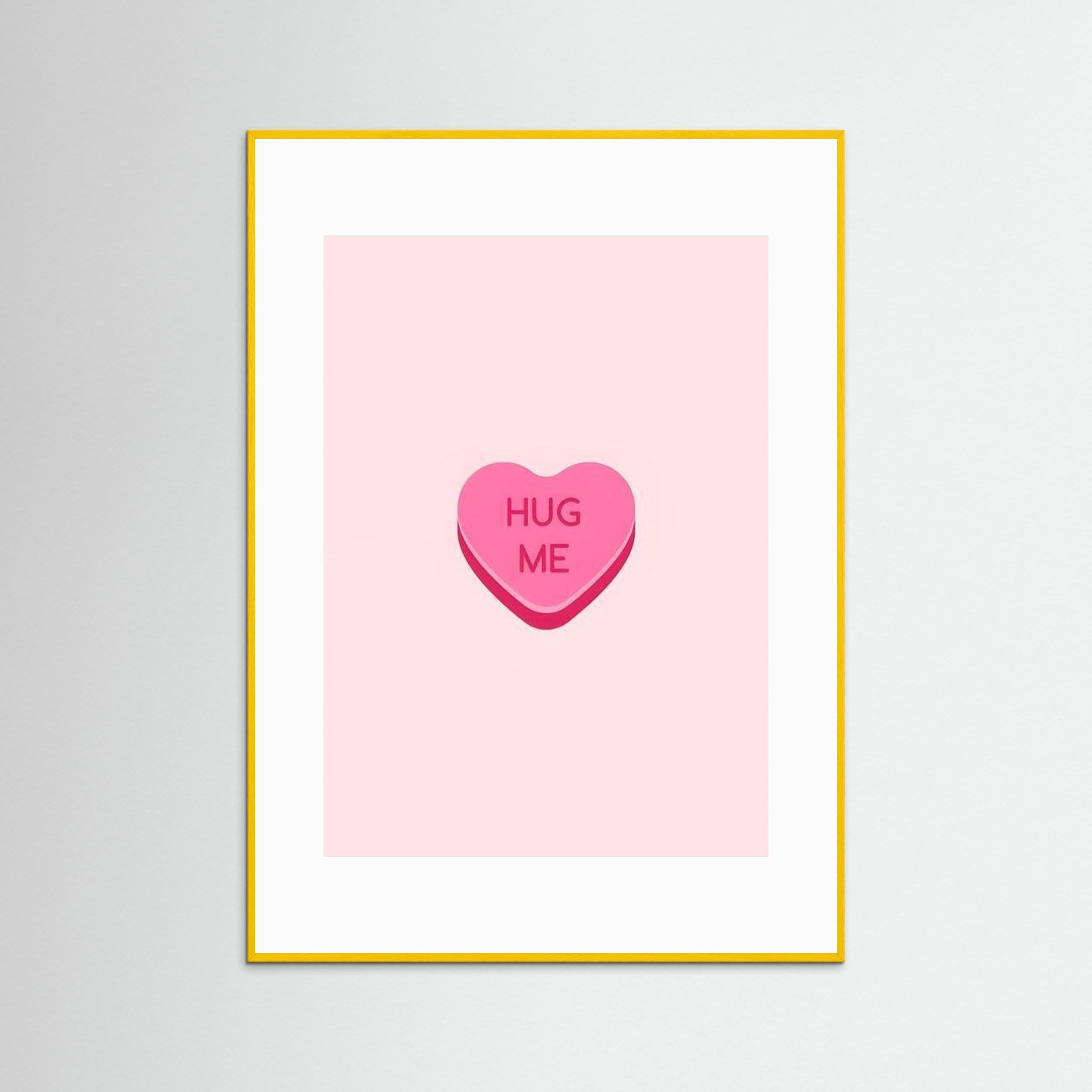 Hug Me By The Frame Gain Fine Art Paper