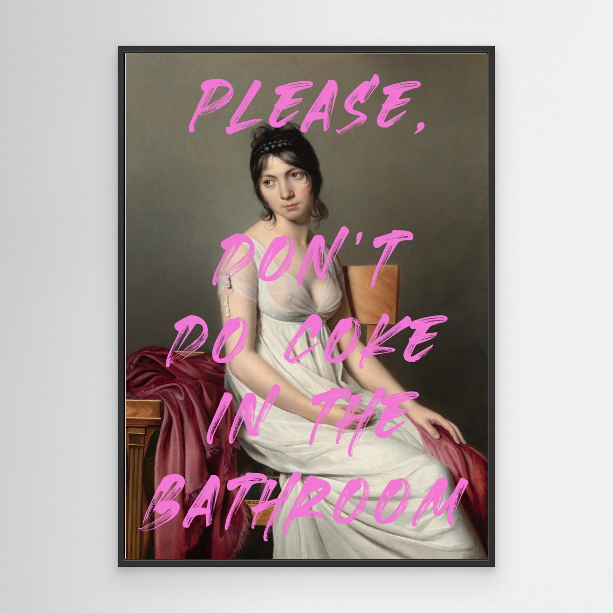 Please, Don't  Do Coke In The Bathroom by The Art Concept Canvas