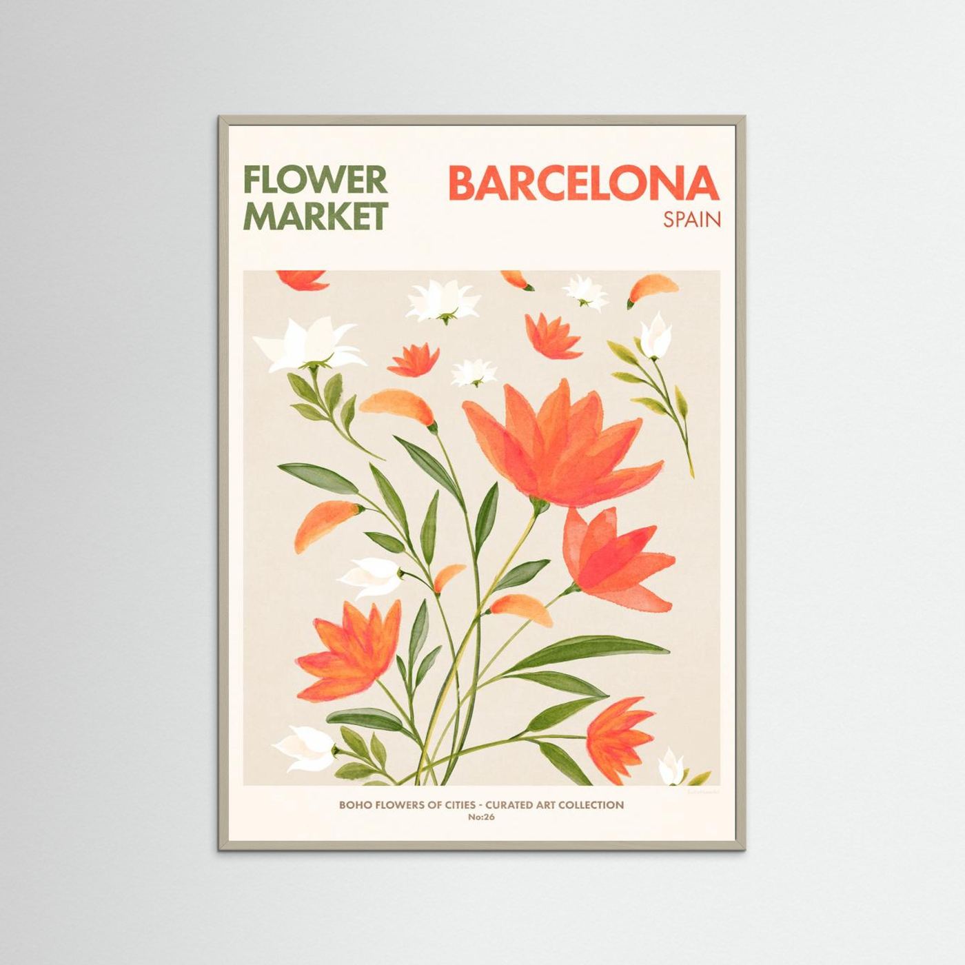 Barcelona by Emel Tunaboylu Fine Art Paper