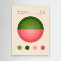 Bauhaus Yesil Daire by Emel Tunaboylu Canvas