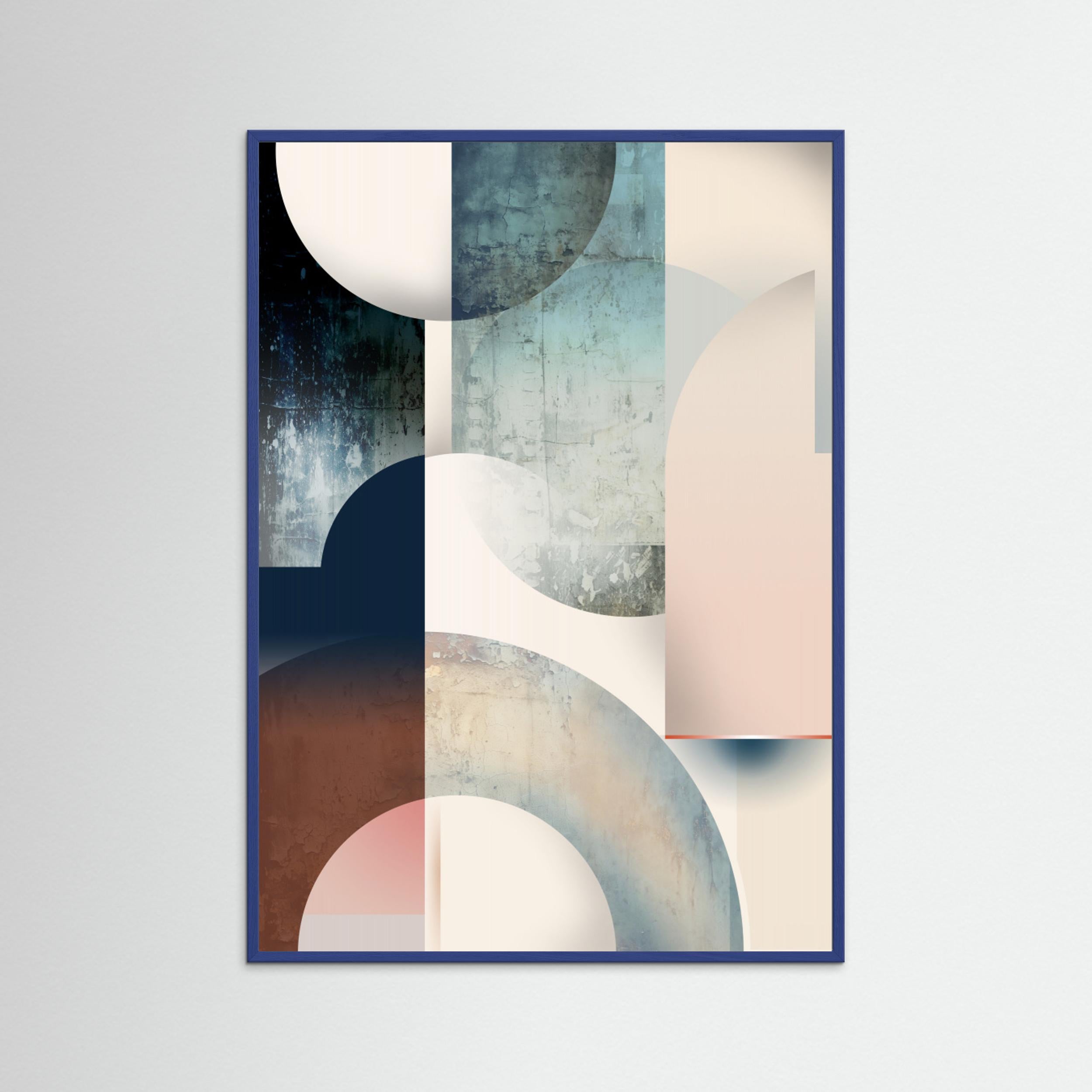 Geometric Vintage Art 03 by Rafal Kulik Fine Art Paper