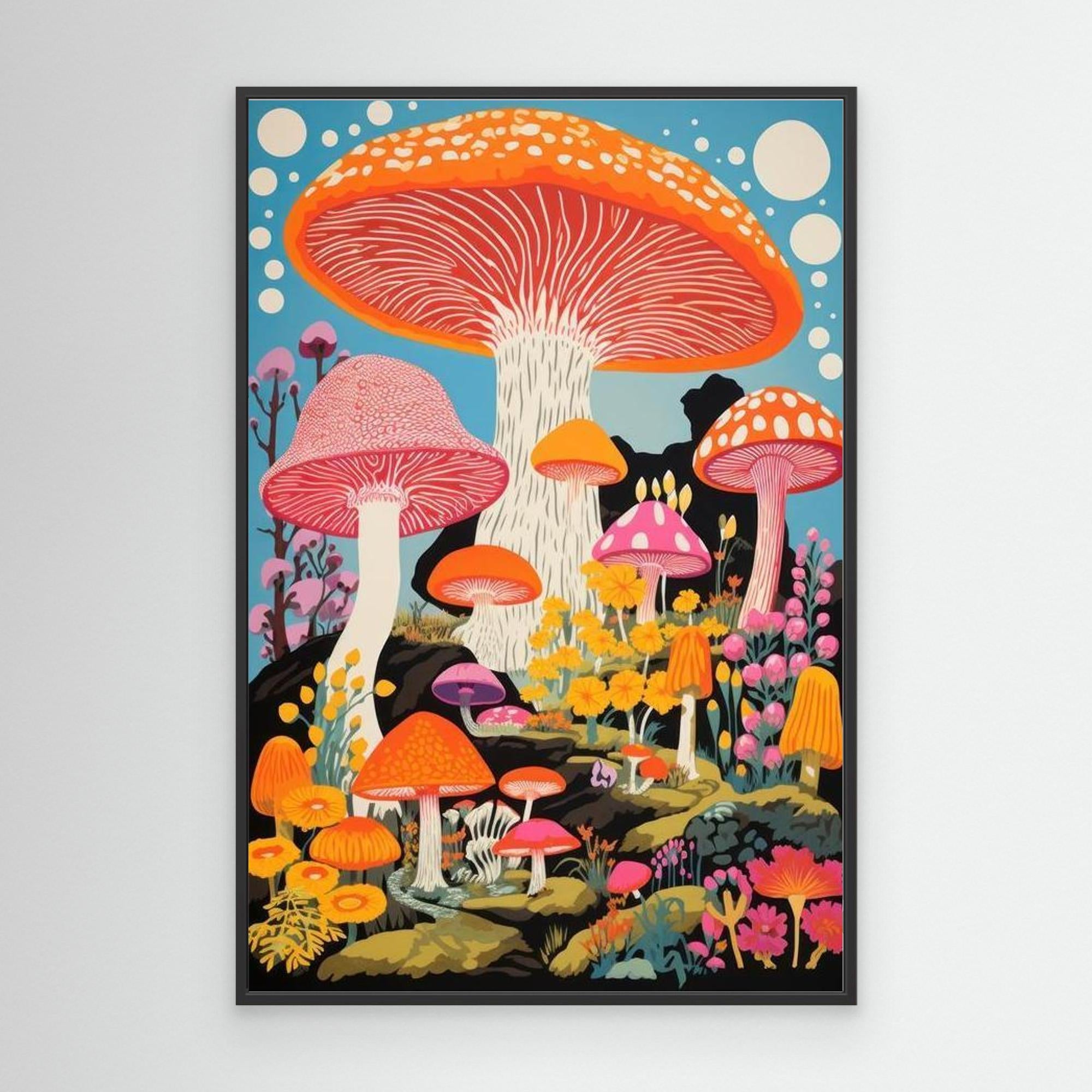 Mushroom land by The Frame Gain Canvas