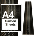 A4 A3 A2 Carbon Fibre Vinyl Sheets Black-0