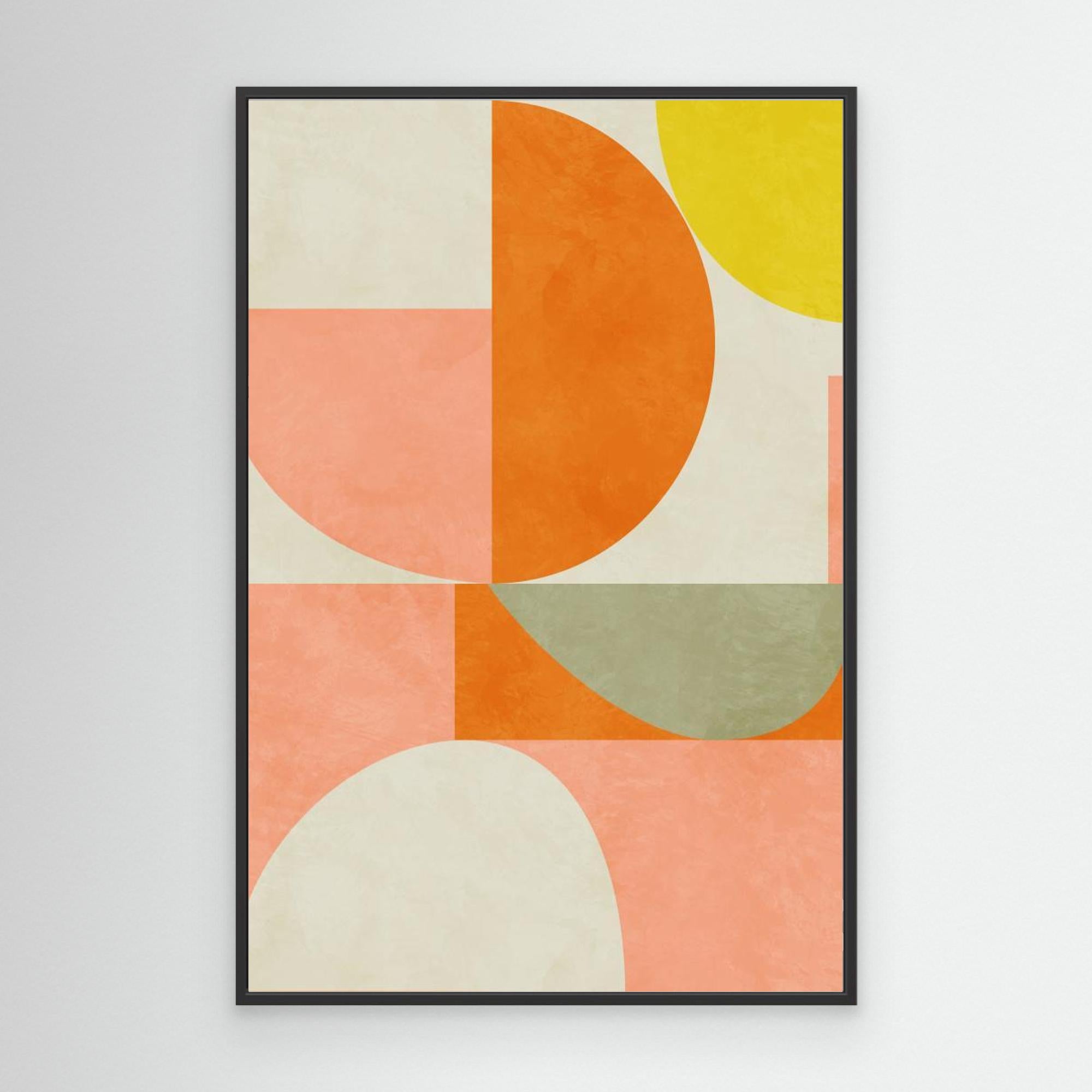 Summer Circles22 3 V by Ana Rut Bre Canvas