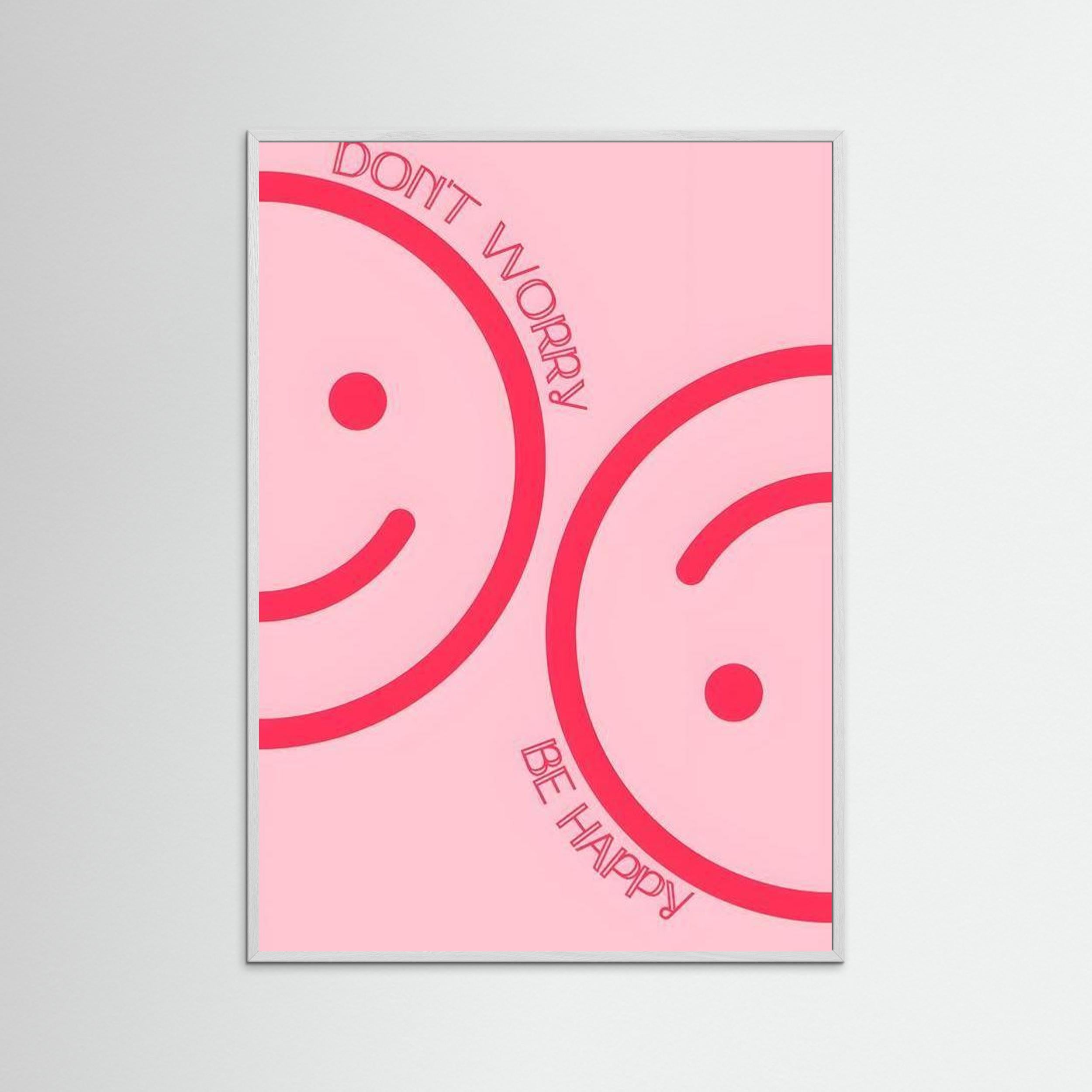 Don't worry, be happy by Natty Jaxx The Frame Gain Fine Art Paper 