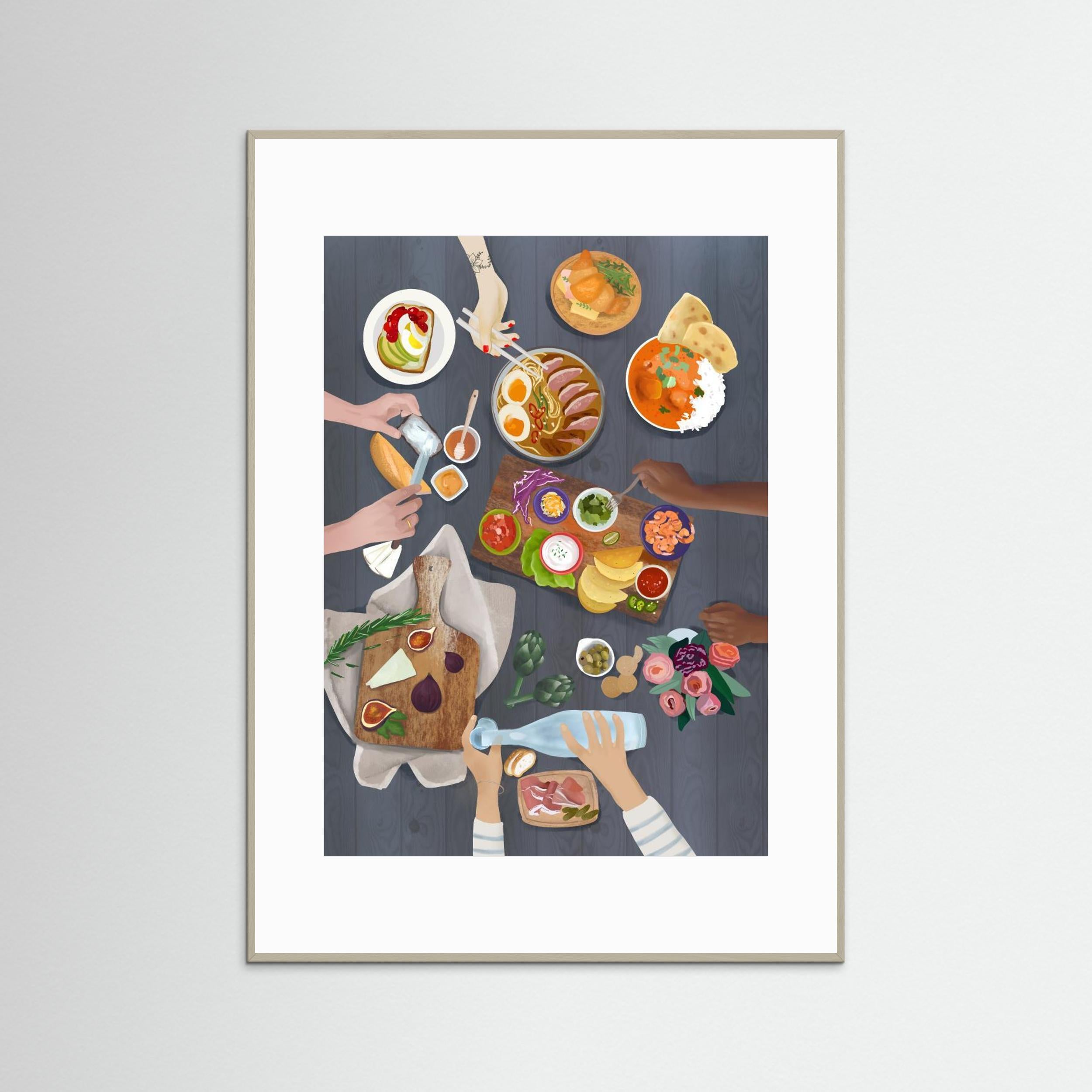 Brunch by Petra Lizde Fine Art Paper 