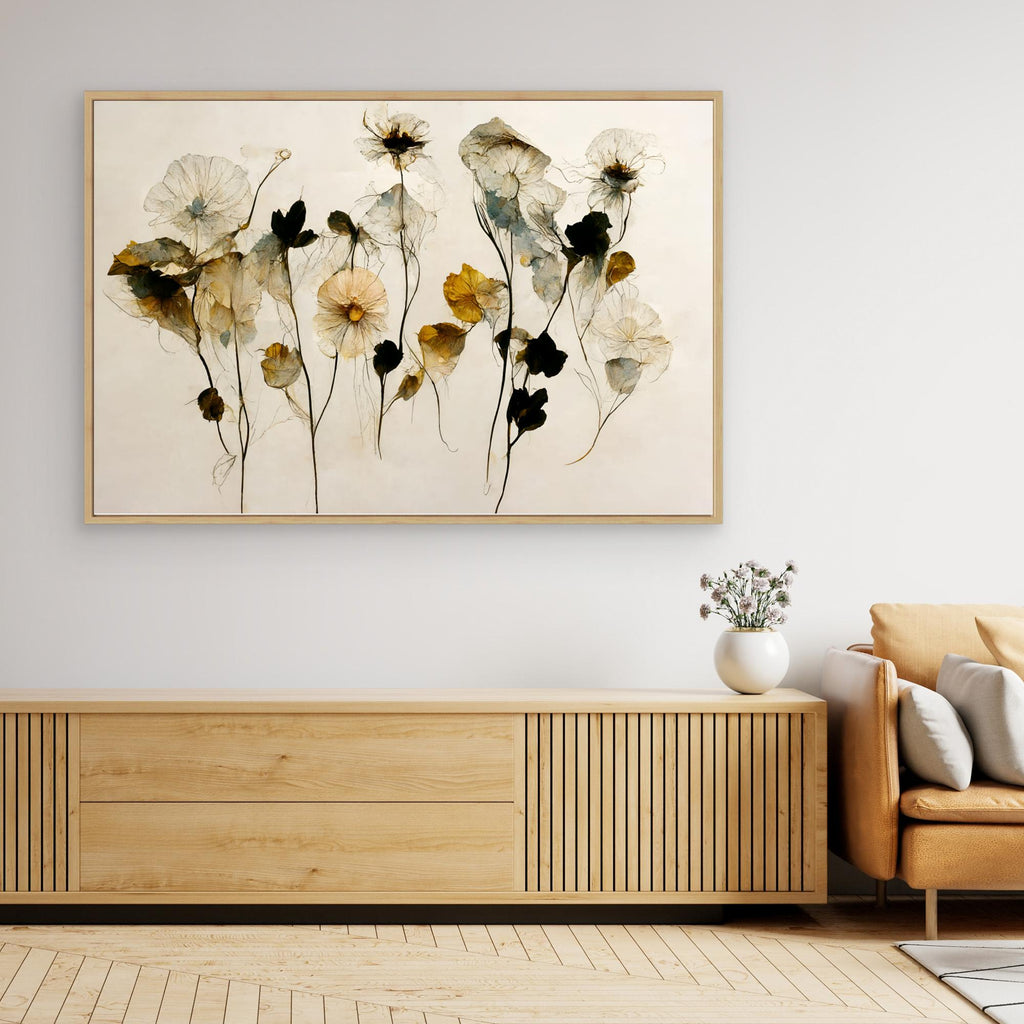 Beautiful Dry Flowers by Treechild Canvas