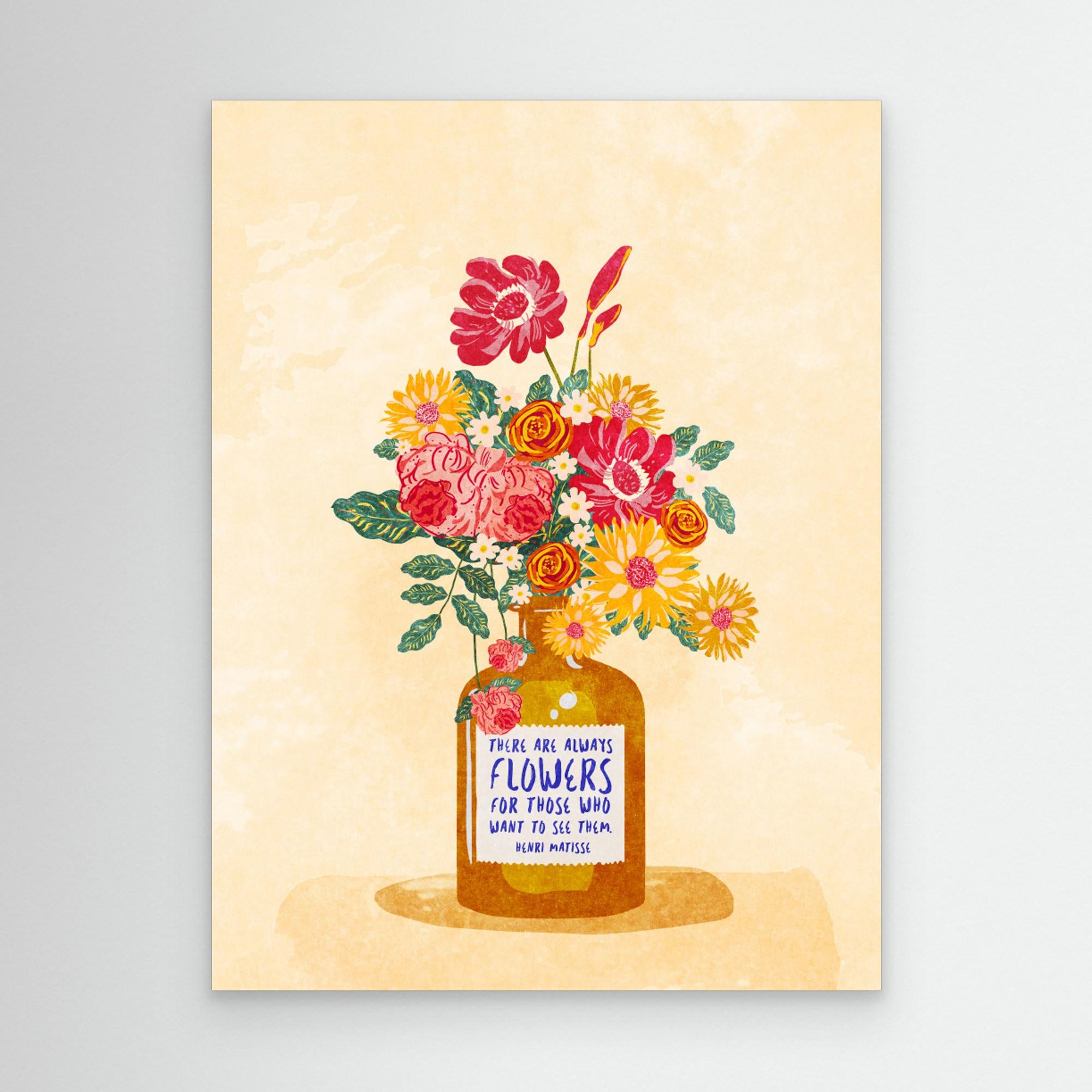 Always flowers by Raissa Oltmanns Canvas