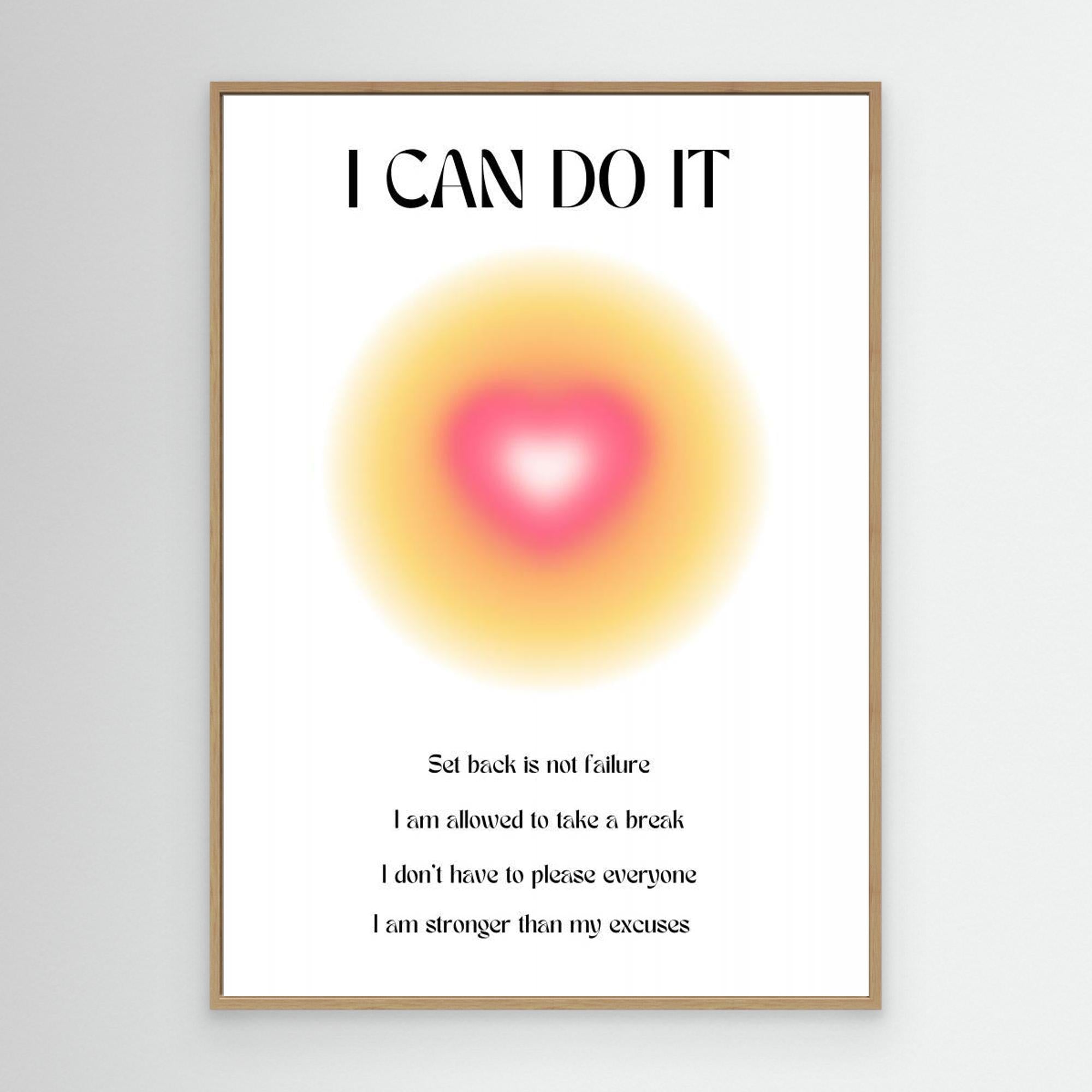 Motivational Aura Poster by Amélie Canvas