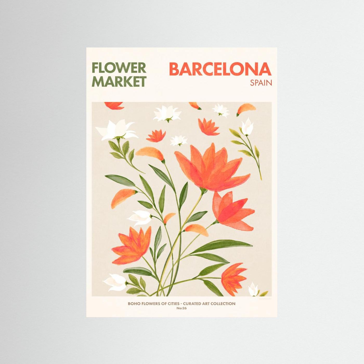 Barcelona by Emel Tunaboylu Fine Art Paper