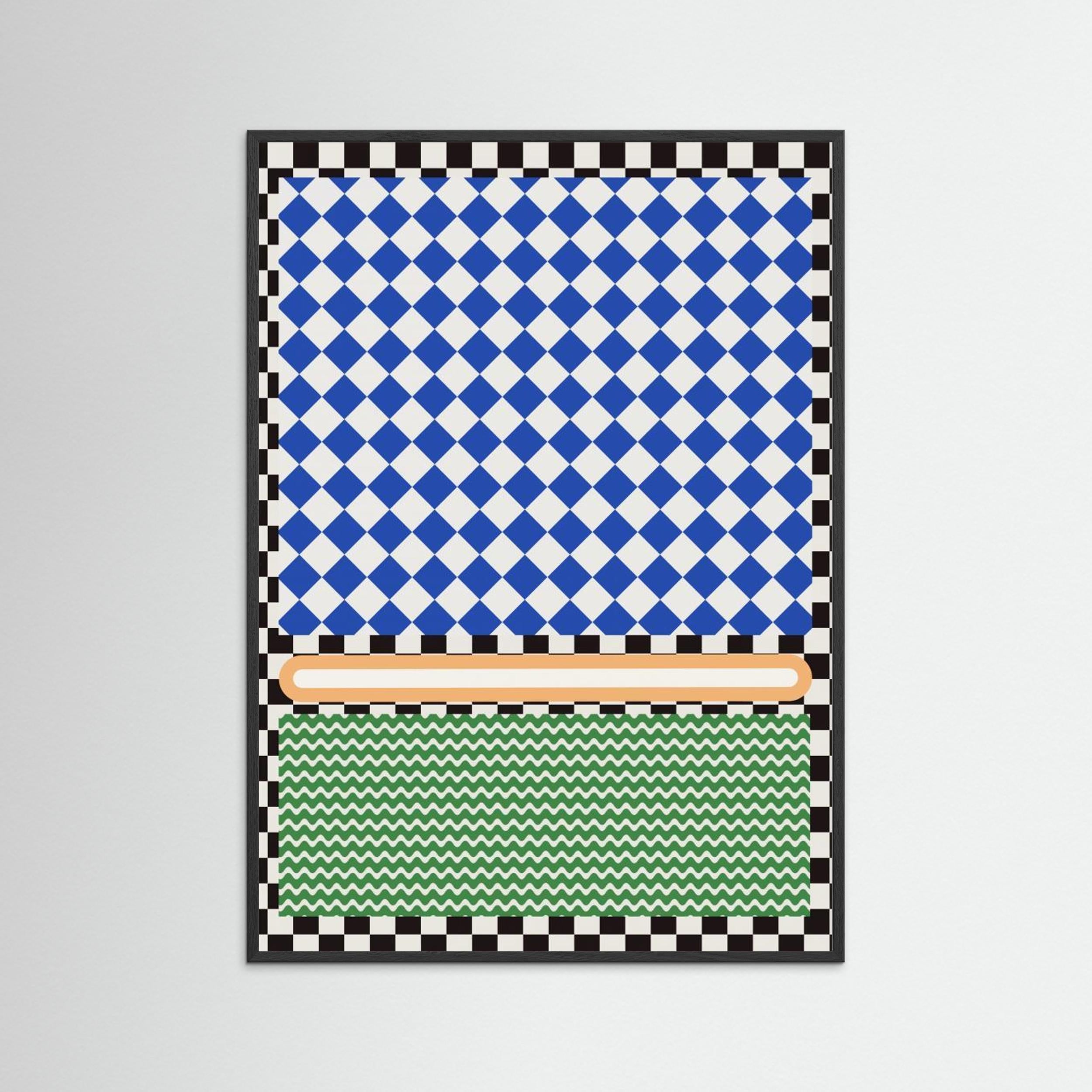 Checkered rothko inspirration by Little Dean Fine Art Paper 