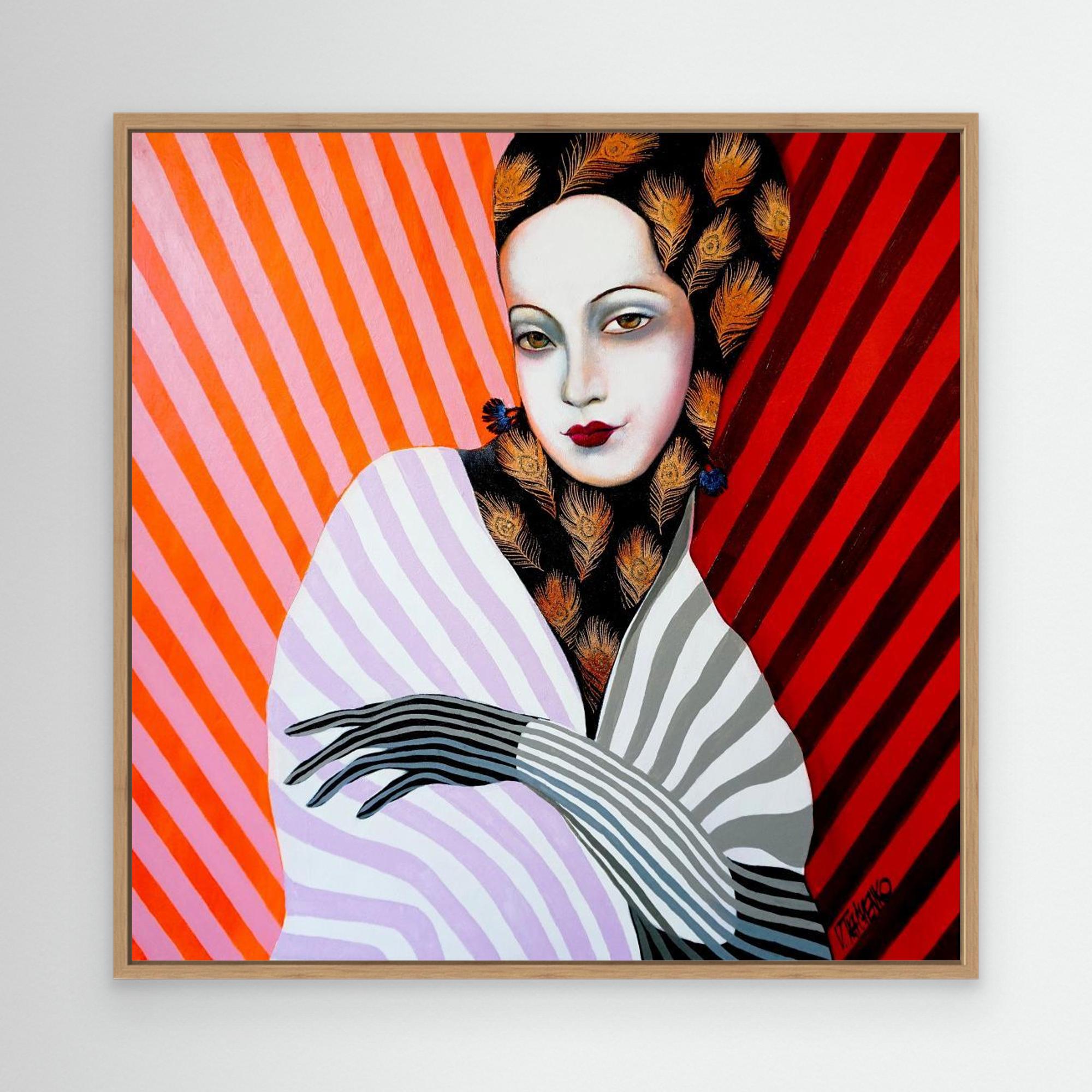 Miss Peacock by Victor Tkachenko Canvas