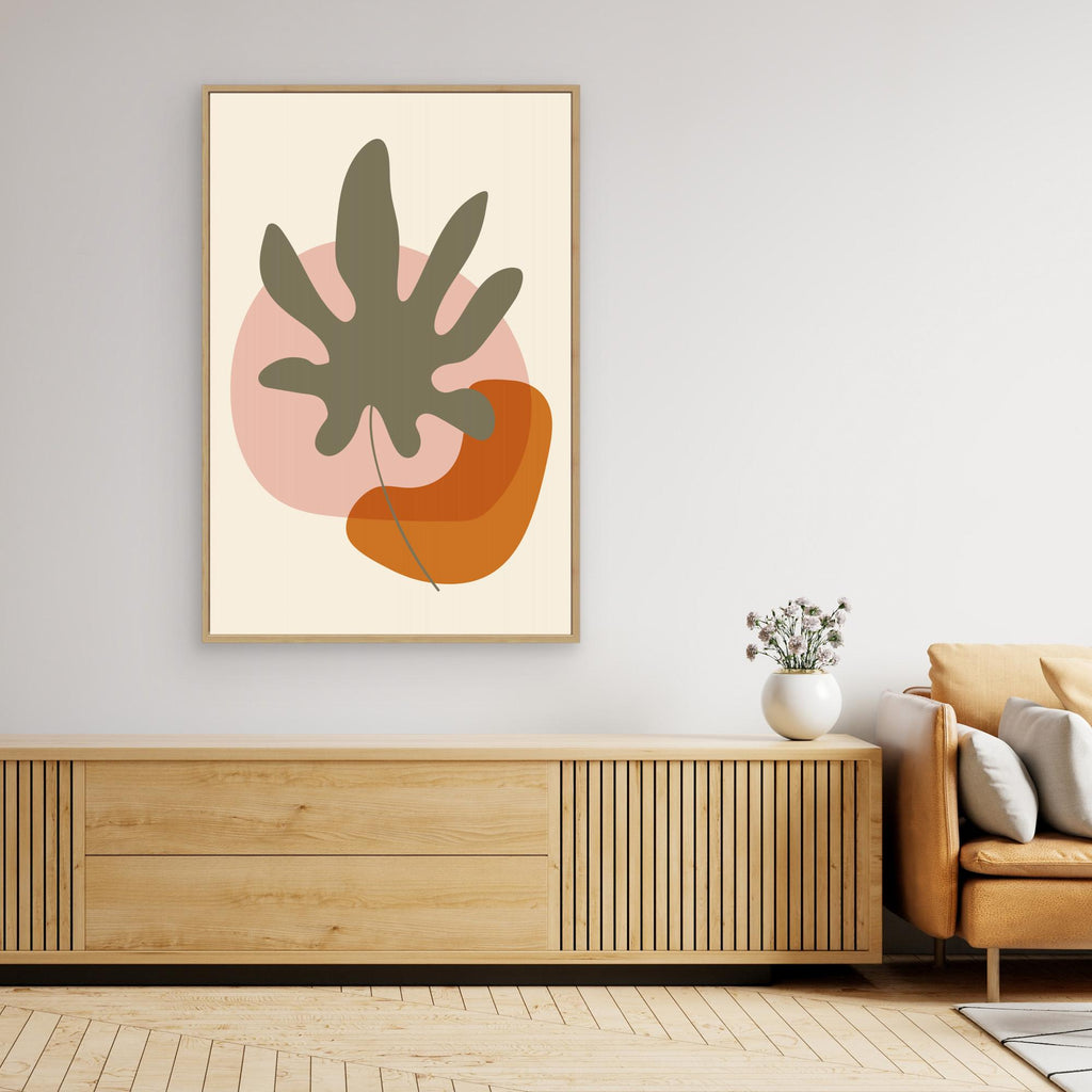 Abstract Botanical Boho Leaves 13 by Dina Dankers  Canvas