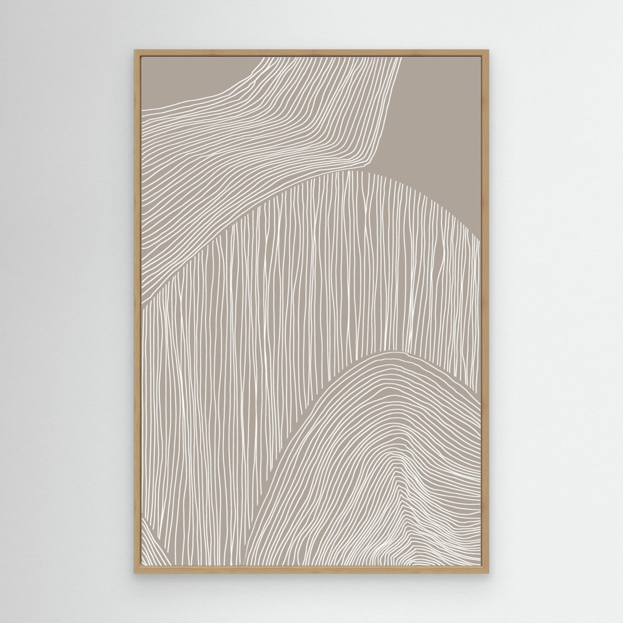 Abstract Organic Lines by Melloi Art Prints Canvas