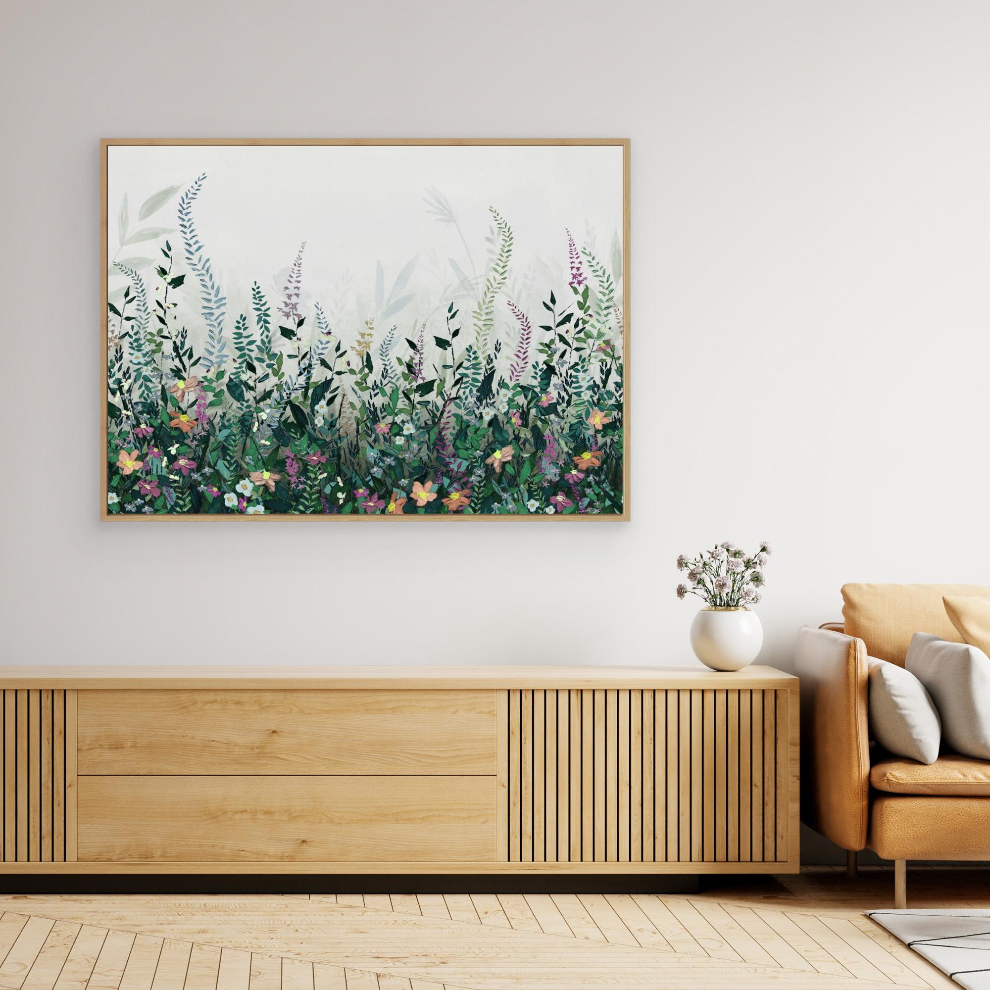 Hl004  Flowers 2   4206mm X 3000h by Hendon  Canvas