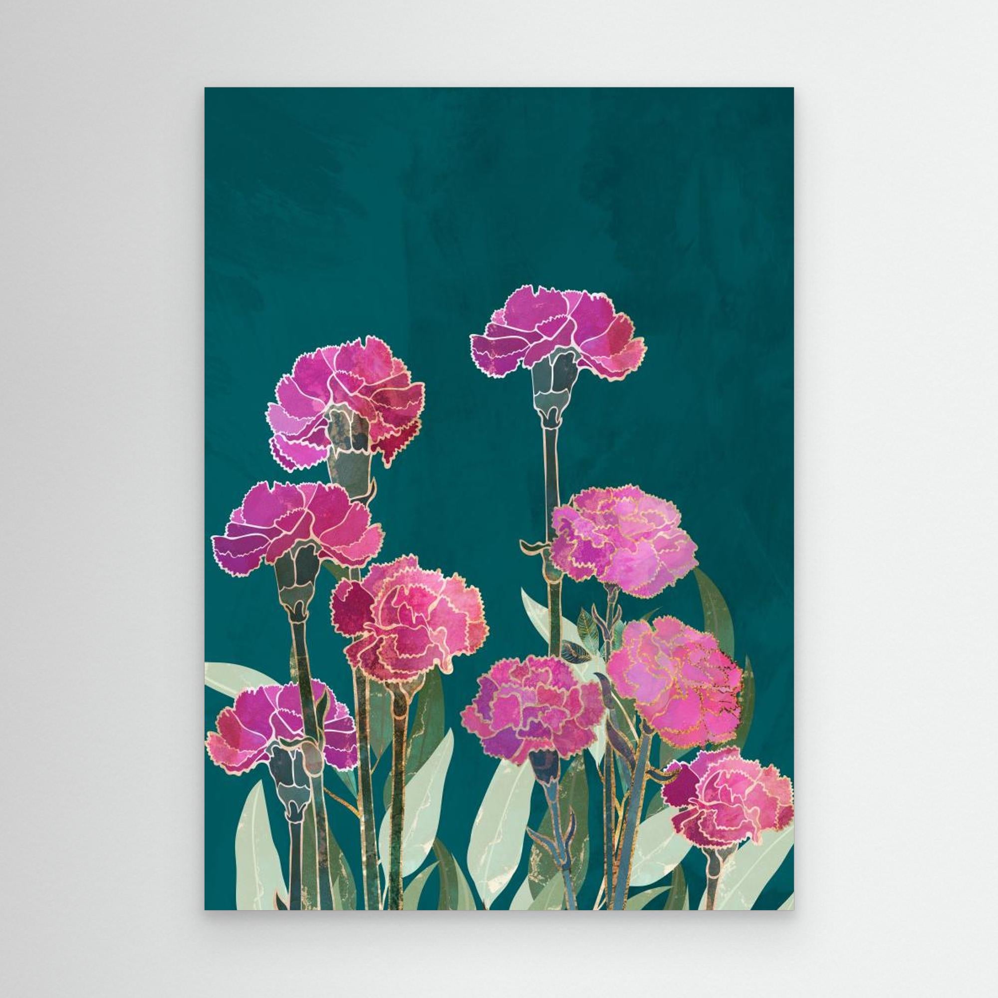 Carnations 01 by Sarah Manovski Canvas
