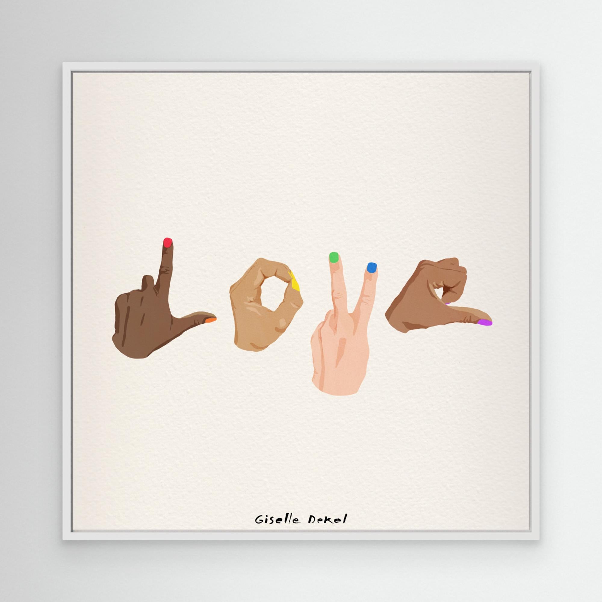 Pride Love by Giselle Dekel Canvas
